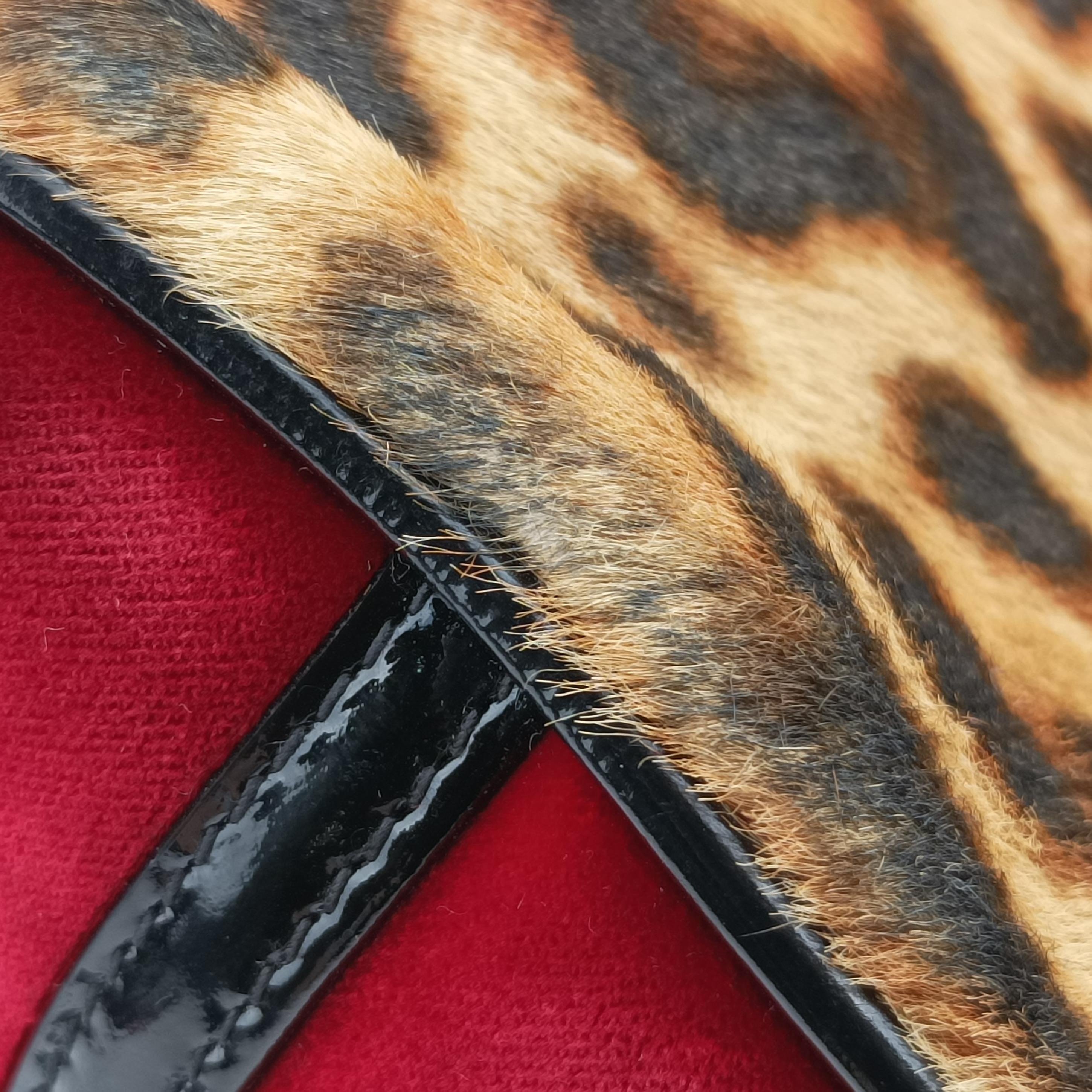 Dice Leopard Bowler Multicolour ponyhair×velour×patent 05-MA-1014ダイスレパードボウラー マルチカラー ハラコ×ベロア×パテント 05-MA-1014