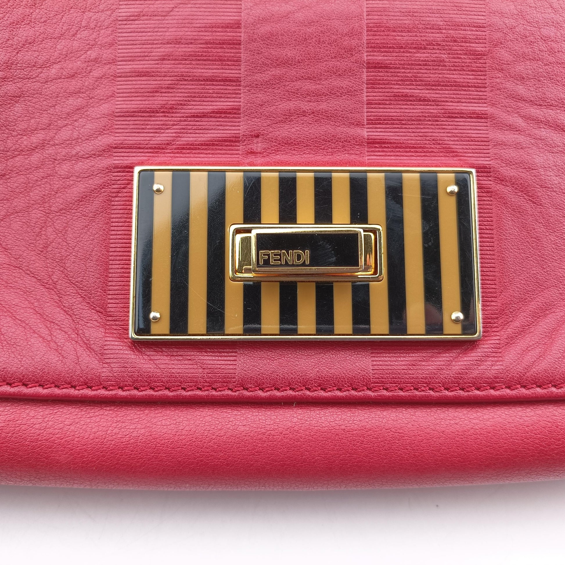 Pequin Embossed Striped Claudia Red Leather 8BT204 8BT204-F00 129-2566ペカン エンボス ストライプ クラウディア レッド レザー 8BT204 8BT204-F00 129-2566