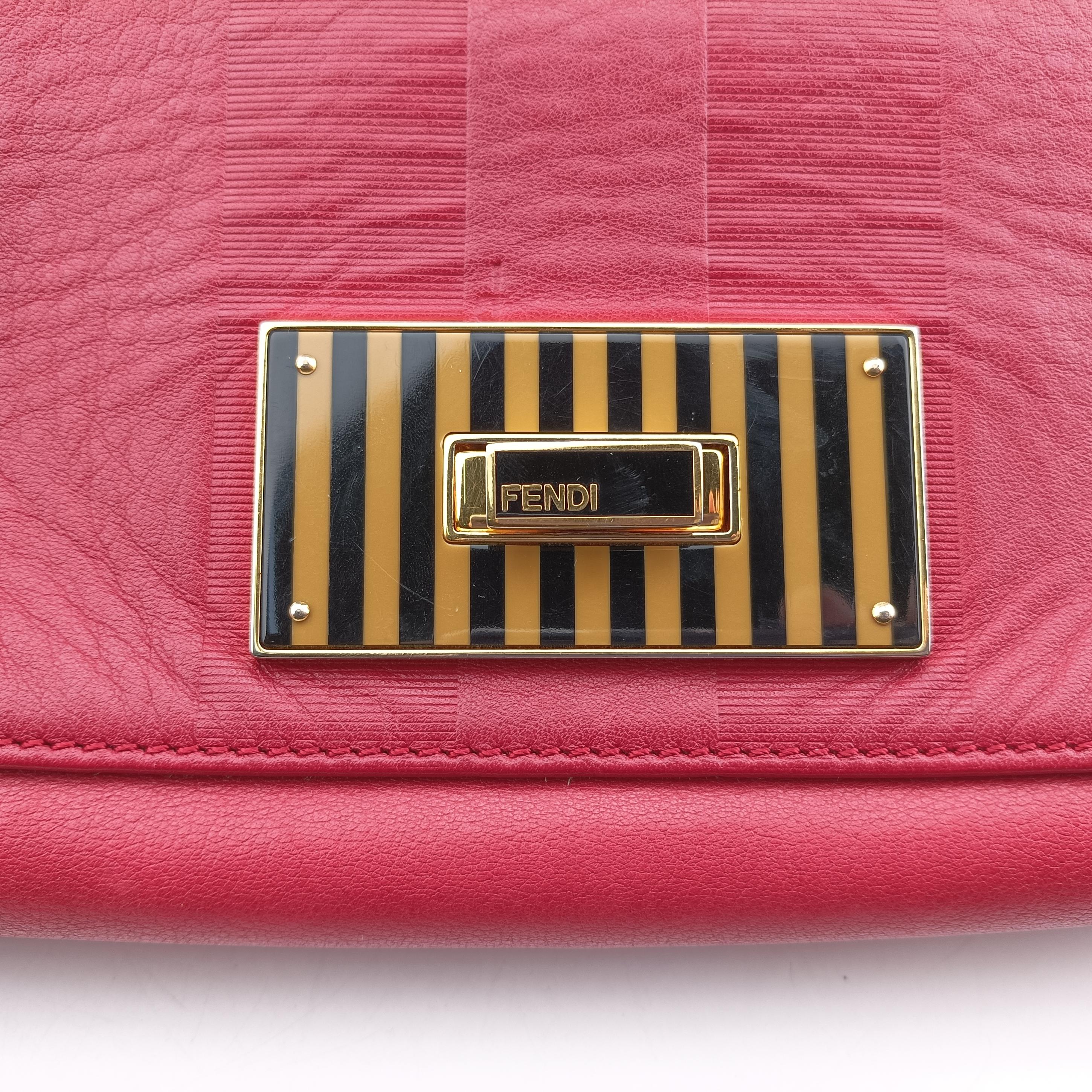 Pequin Embossed Striped Claudia Red Leather 8BT204 8BT204-F00 129-2566ペカン エンボス ストライプ クラウディア レッド レザー 8BT204 8BT204-F00 129-2566