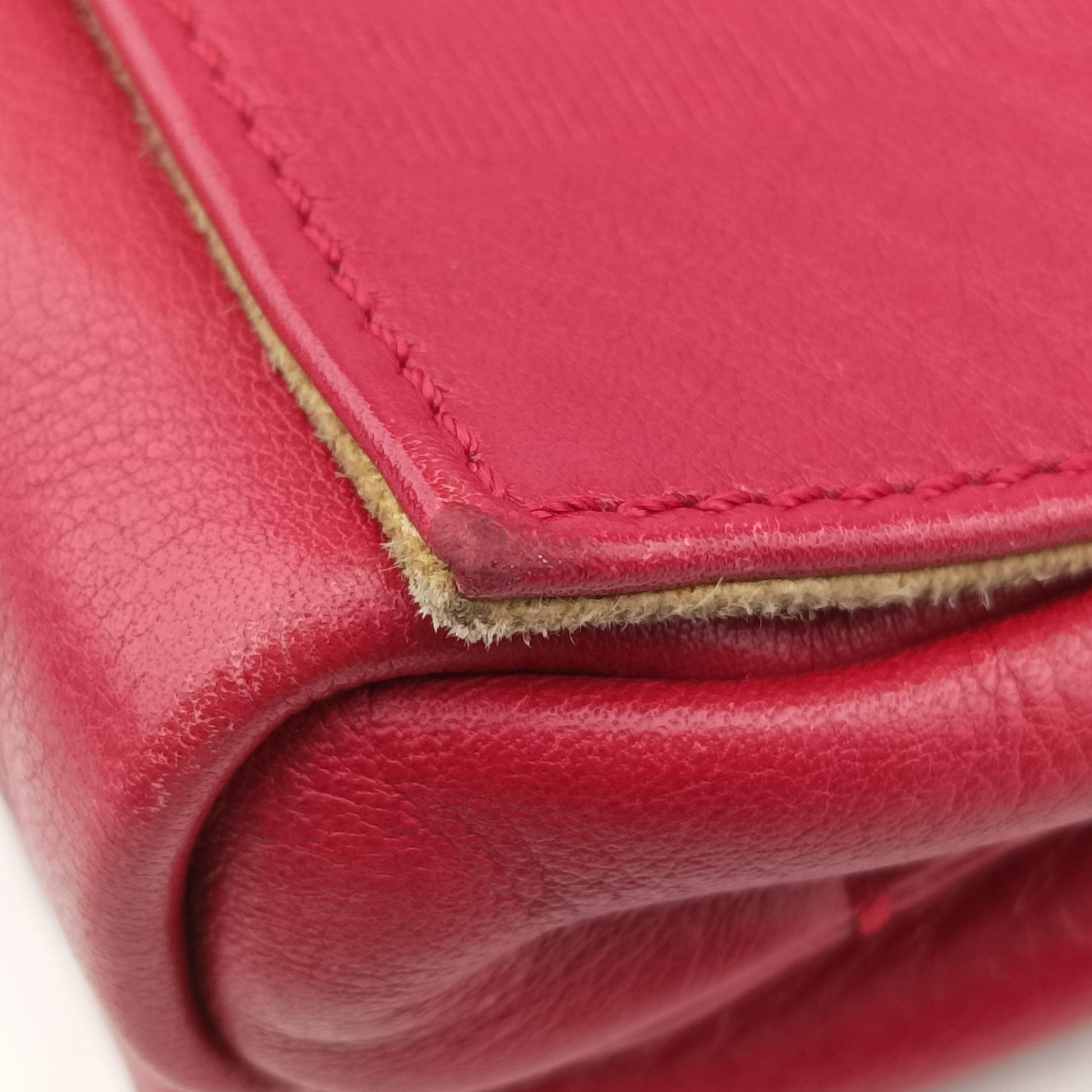 Pequin Embossed Striped Claudia Red Leather 8BT204 8BT204-F00 129-2566ペカン エンボス ストライプ クラウディア レッド レザー 8BT204 8BT204-F00 129-2566