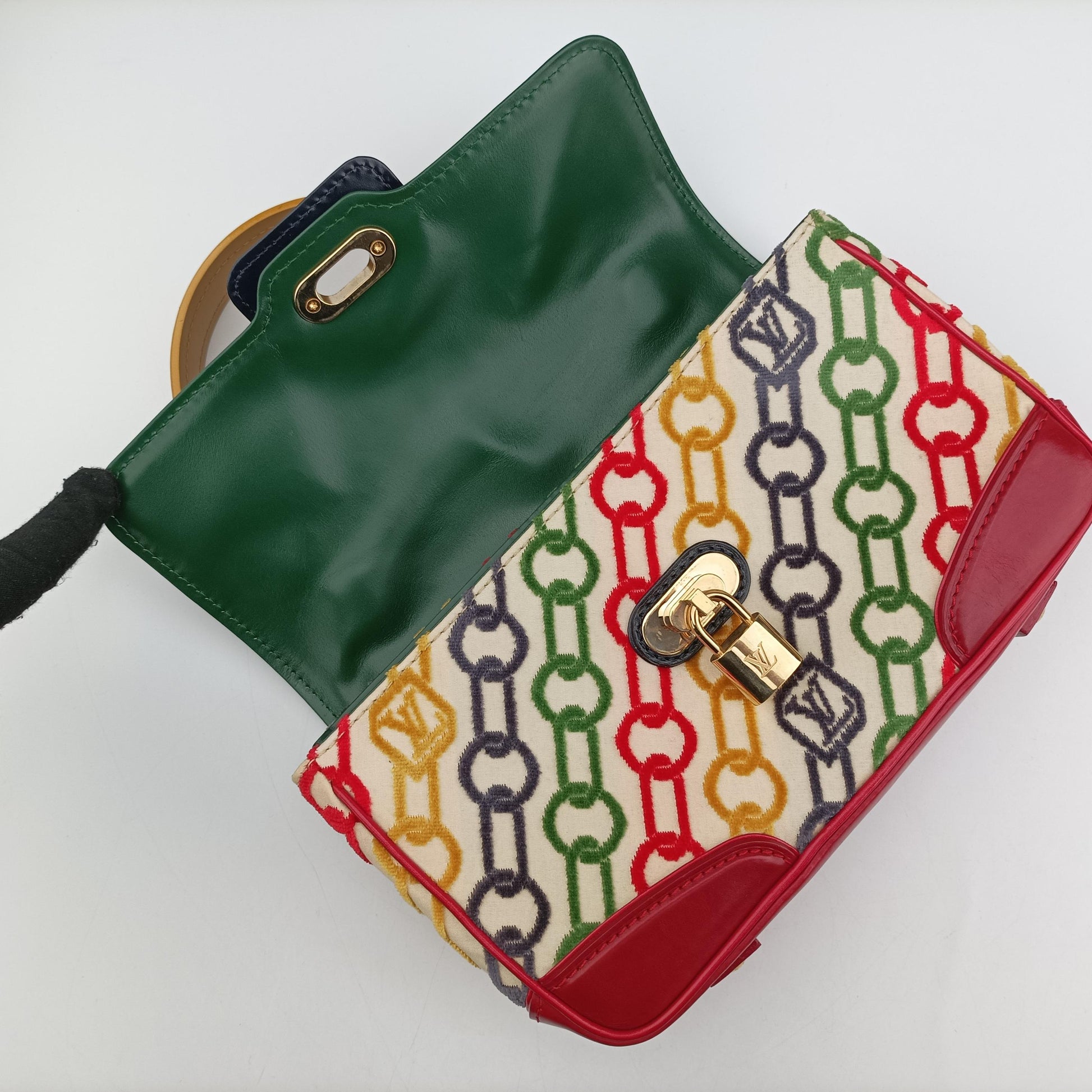 Dolly Pochette multicolor Velvet×leather M95208 BA0046ドリーポシェット マルチカラー ベロア×レザー M95208 BA0046