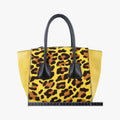 Leopard Pattern Cavallino yellow×Multicolour suede×Leather×ponyhair 1BA025 117 Aレオパード カヴァッリーノ イエロー×マルチカラー スエード×レザー×ハラコ 1BA025 117 A