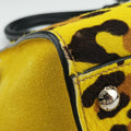 Leopard Pattern Cavallino yellow×Multicolour suede×Leather×ponyhair 1BA025 117 Aレオパード カヴァッリーノ イエロー×マルチカラー スエード×レザー×ハラコ 1BA025 117 A