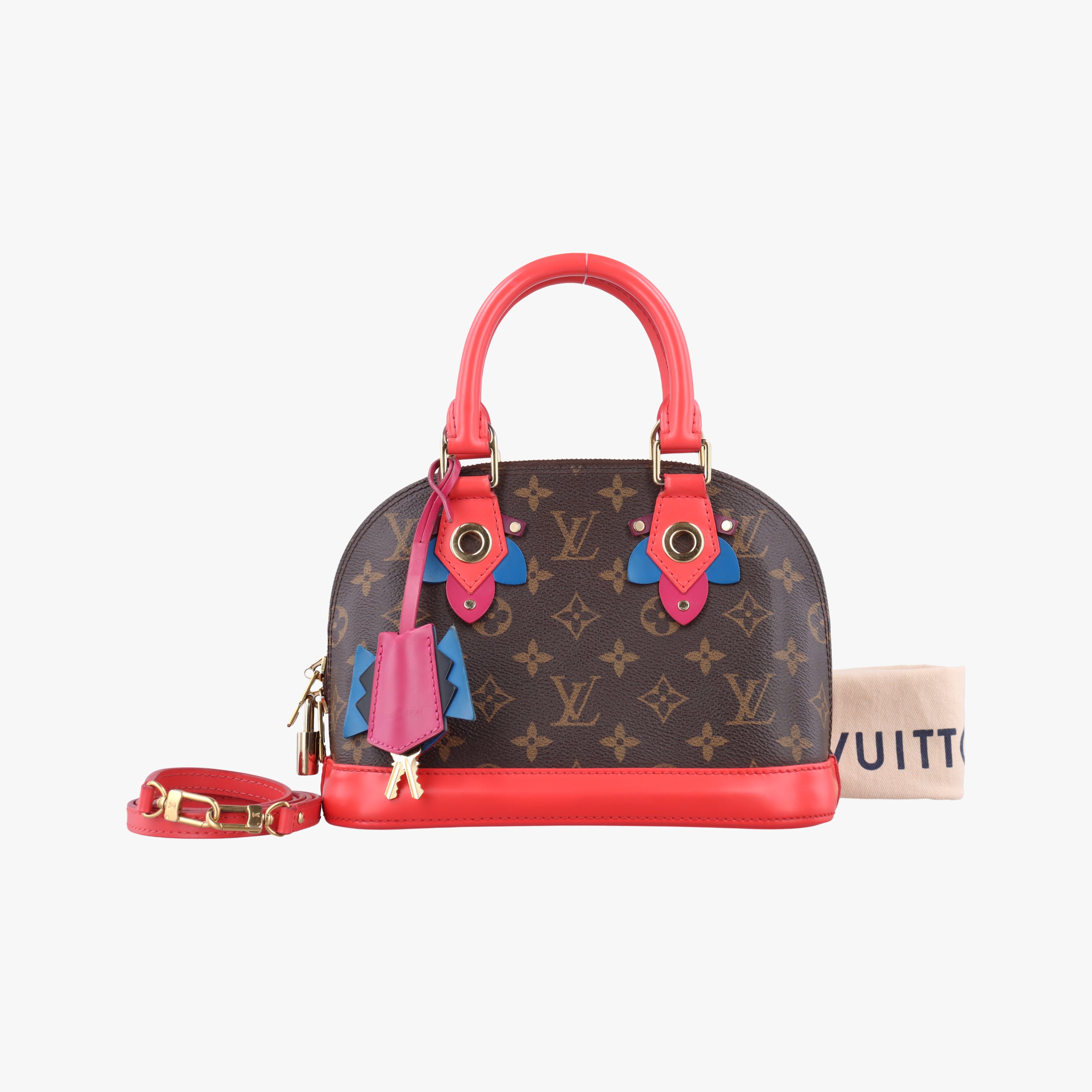 Alma BB brown×Flamingo Monogram Totem×calf leather M41659 FL3195アルマBB モノグラム/ブラウン系×フラミンゴ モノグラム トーテム×カーフレザー M41659 FL3195