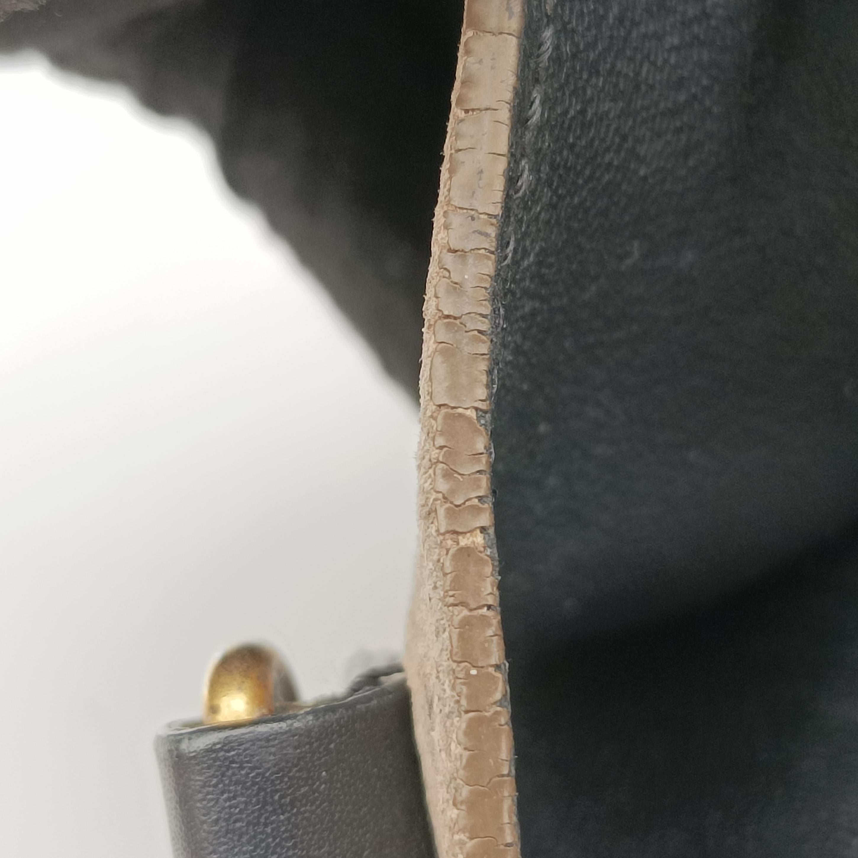 luggage nano shopper Brown x white x black Leather W-CE-3165ラゲージナノショッパー ブラウン×ホワイト×ブラック レザー W-CE-3165