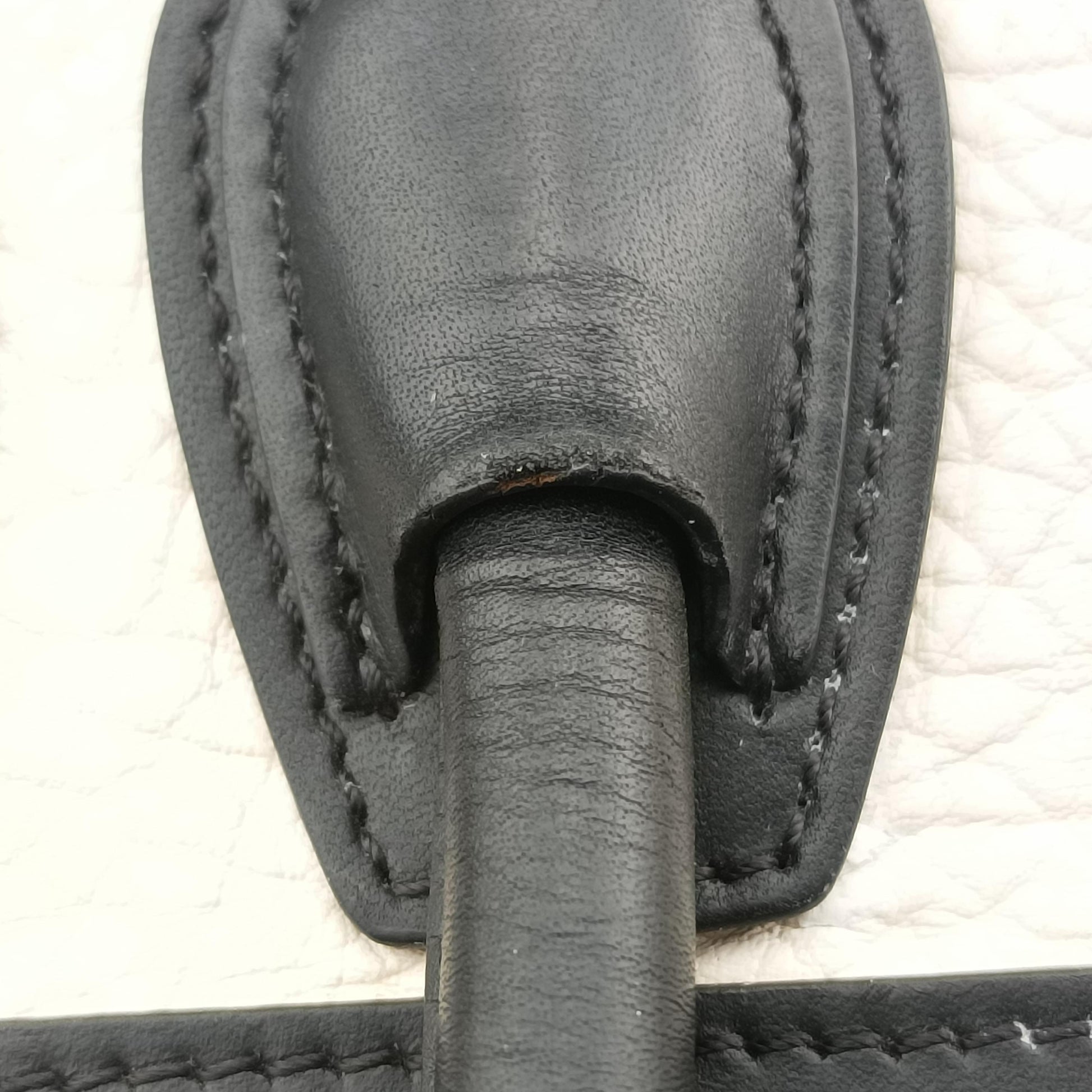 luggage nano shopper Brown x white x black Leather W-CE-3165ラゲージナノショッパー ブラウン×ホワイト×ブラック レザー W-CE-3165