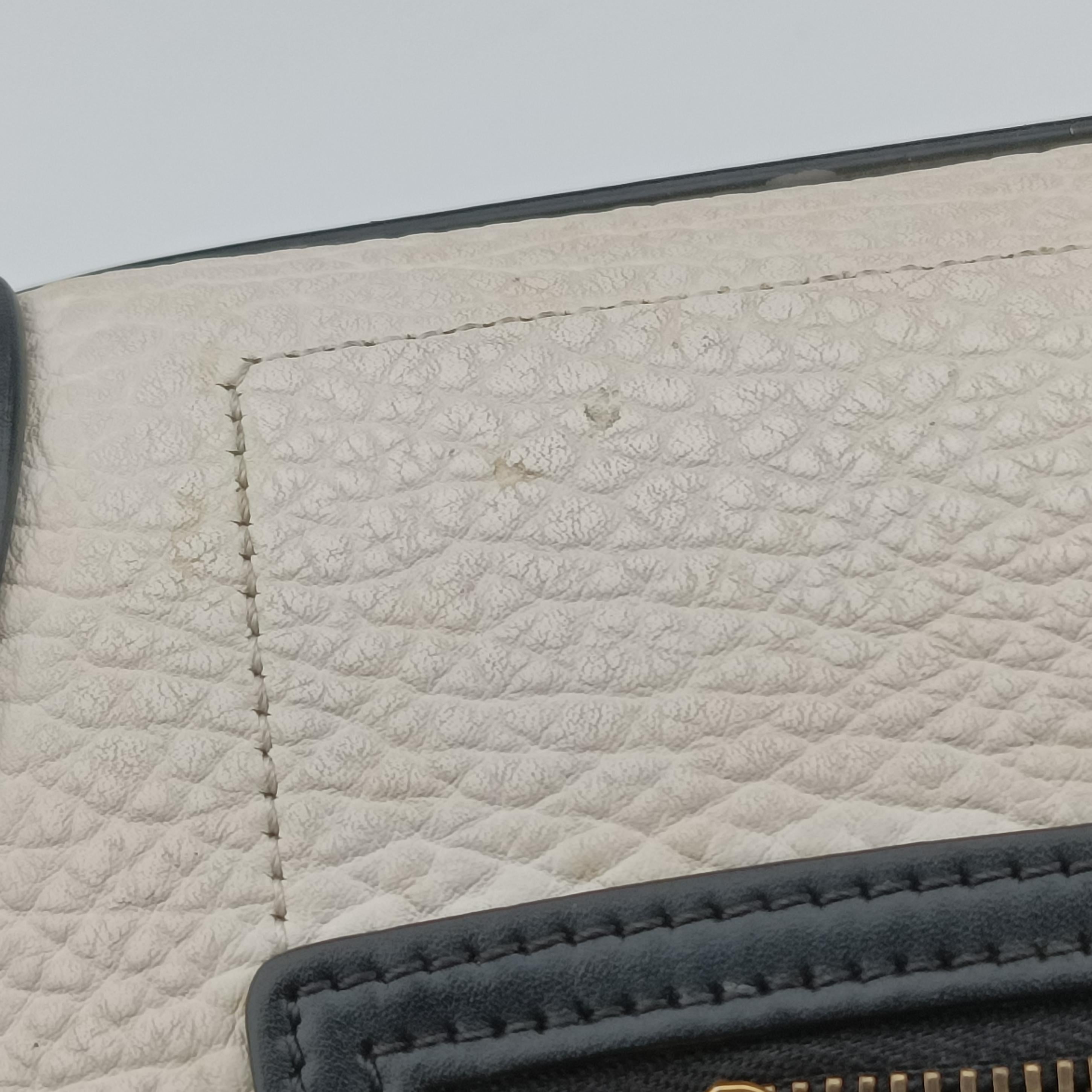 luggage nano shopper Brown x white x black Leather W-CE-3165ラゲージナノショッパー ブラウン×ホワイト×ブラック レザー W-CE-3165