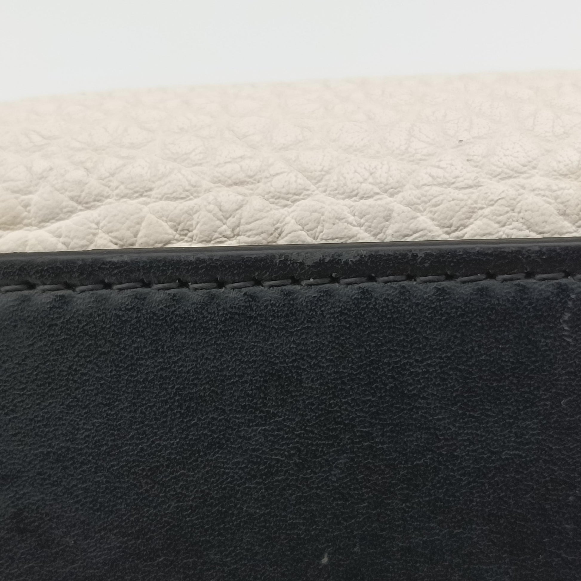 luggage nano shopper Brown x white x black Leather W-CE-3165ラゲージナノショッパー ブラウン×ホワイト×ブラック レザー W-CE-3165