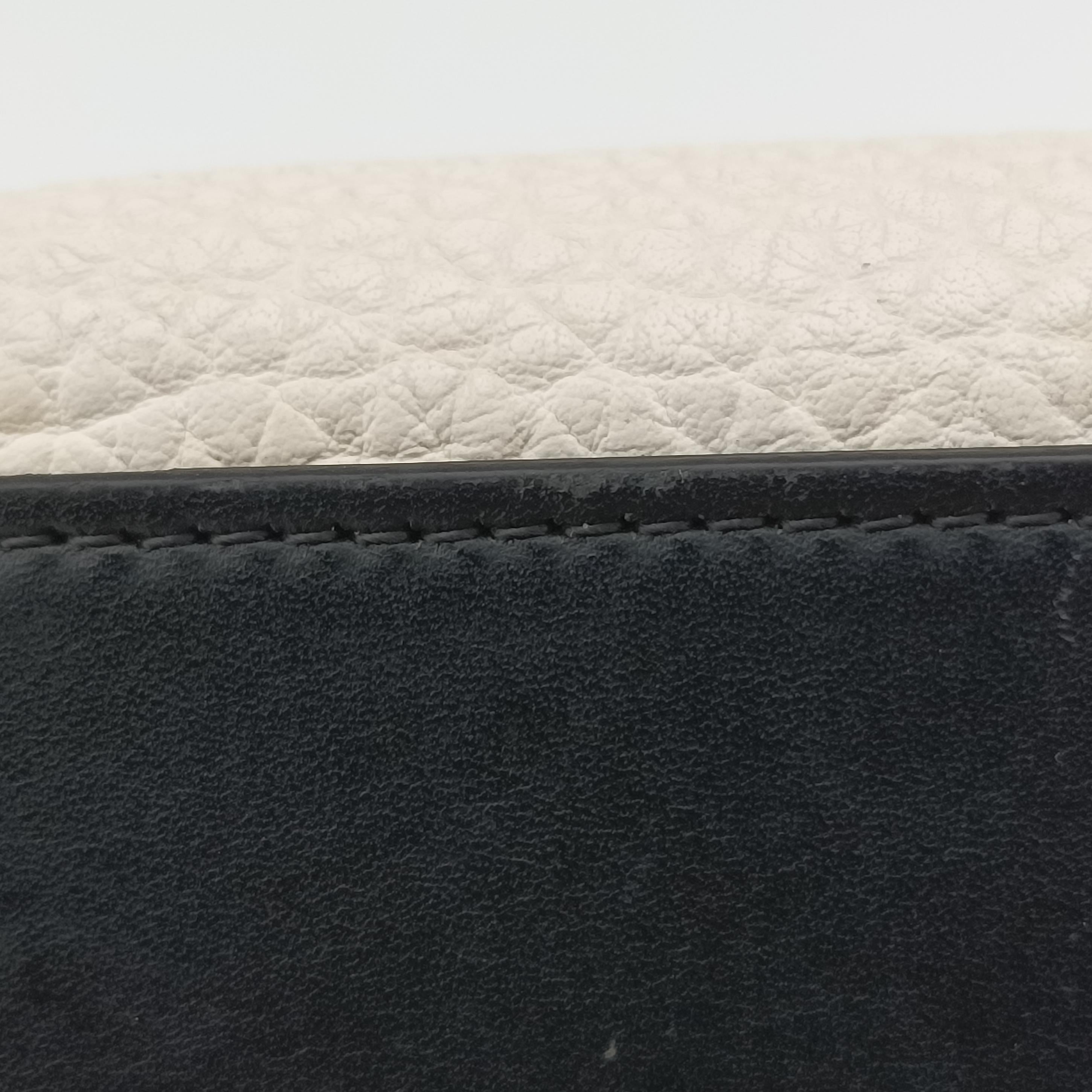 luggage nano shopper Brown x white x black Leather W-CE-3165ラゲージナノショッパー ブラウン×ホワイト×ブラック レザー W-CE-3165