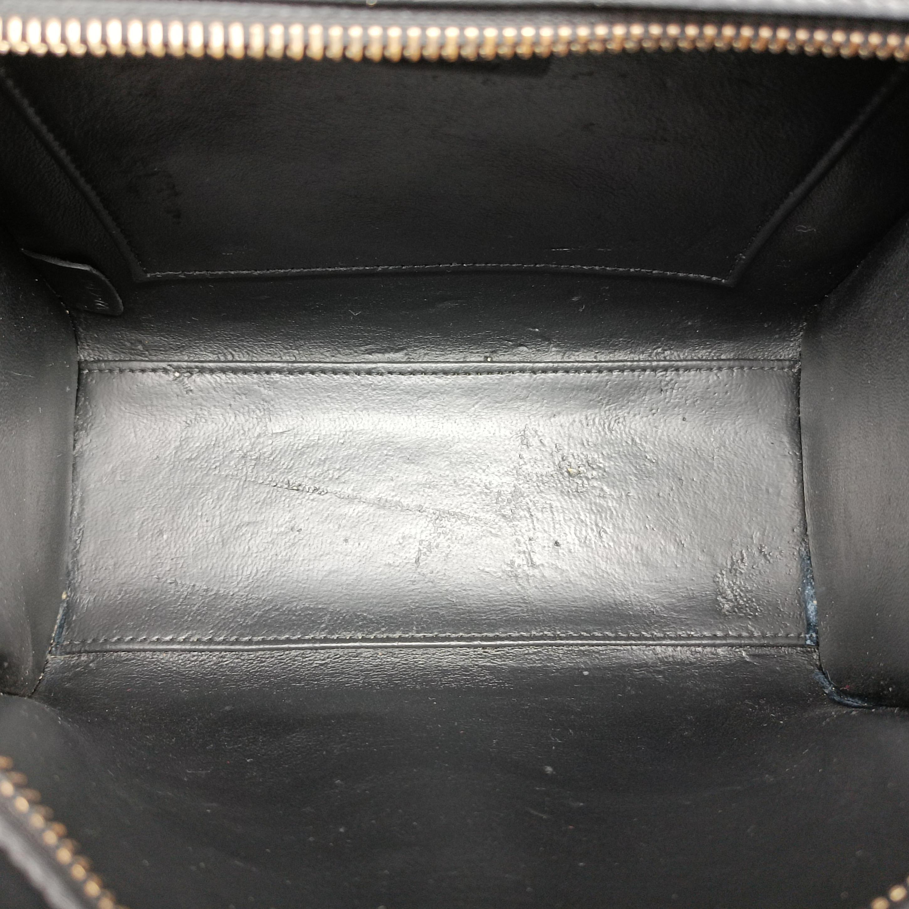 luggage nano shopper Brown x white x black Leather W-CE-3165ラゲージナノショッパー ブラウン×ホワイト×ブラック レザー W-CE-3165