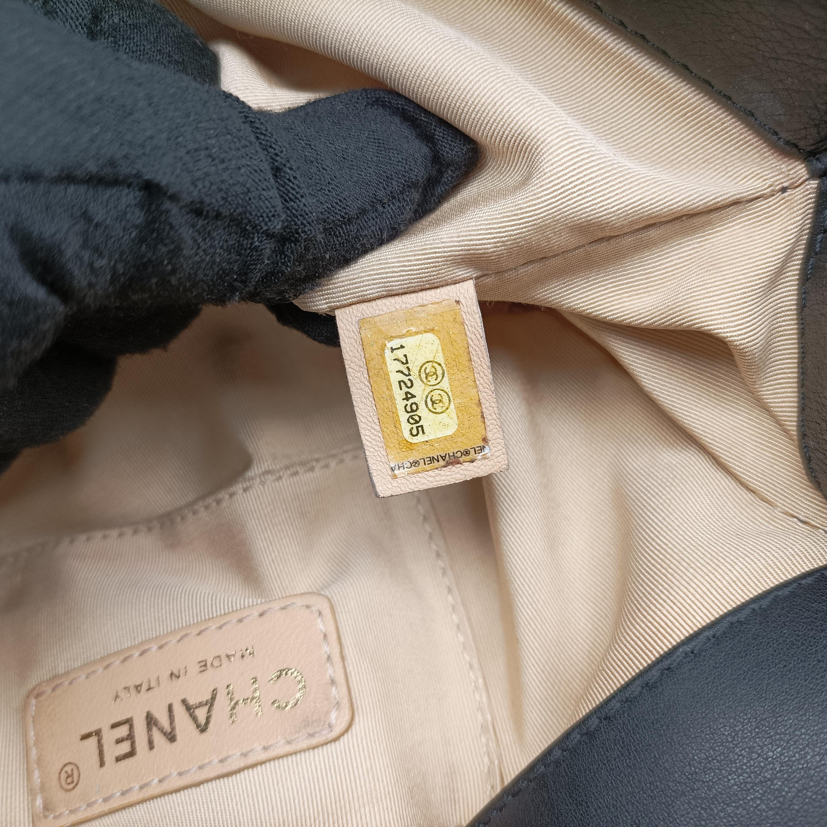 2.55 chain Black×white Leather A67500 177249052.55チェーン ブラック×ホワイト レザー A67500 17724905