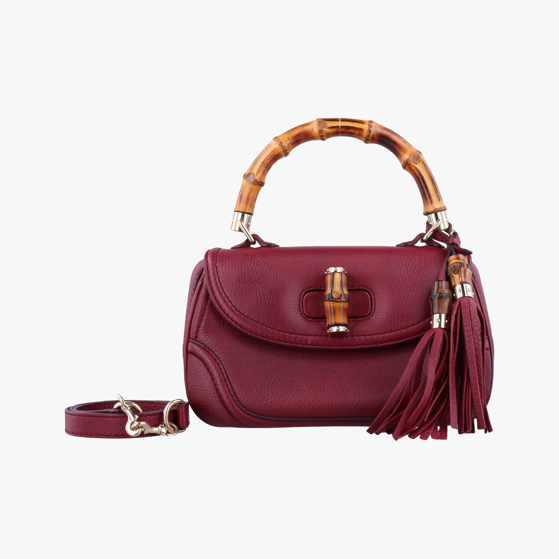 New Bamboo Burgundy Leather 254884 H9923019ニューバンブー ワインレッド レザー 254884 H9923019