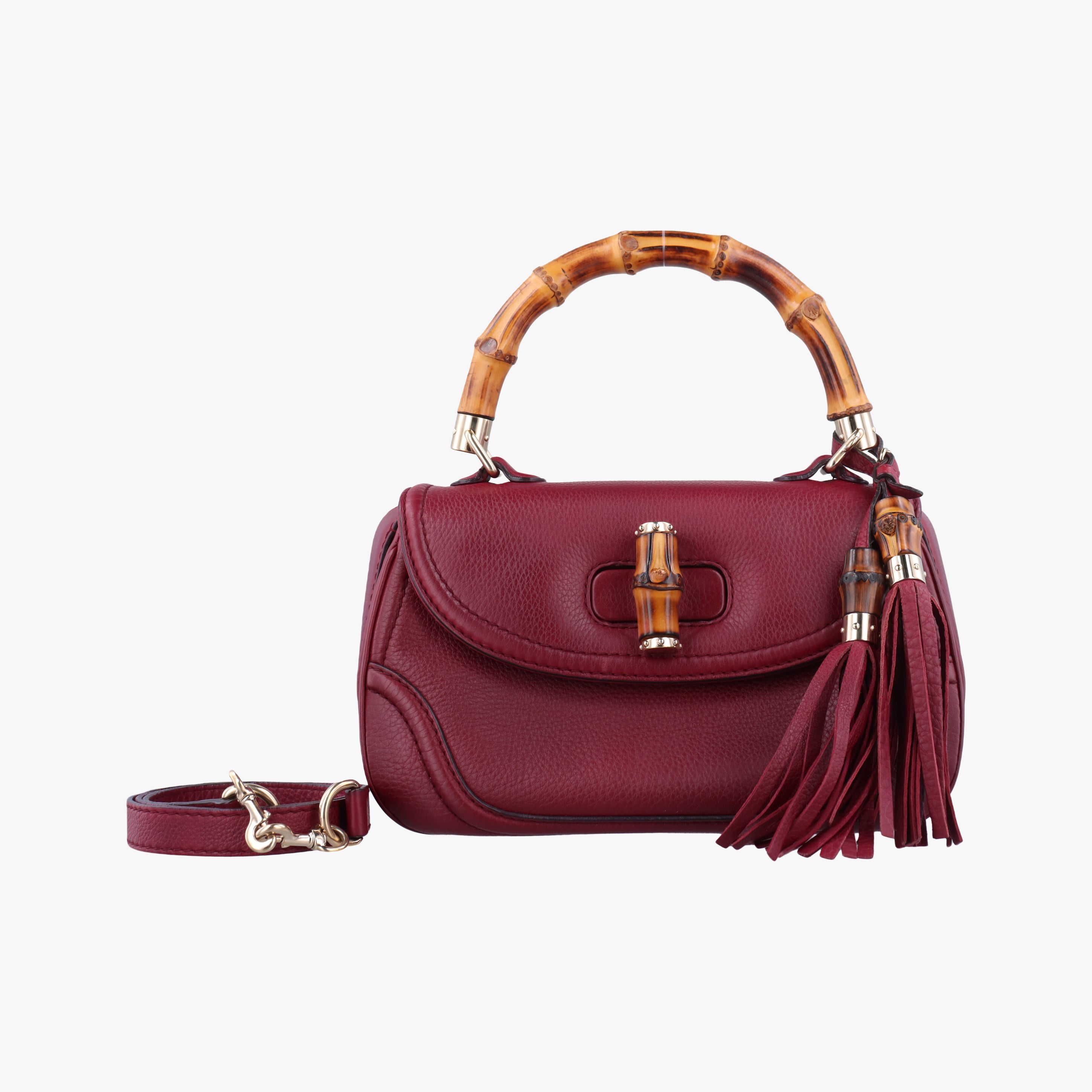 New Bamboo Burgundy Leather 254884 H9923019ニューバンブー ワインレッド レザー 254884 H9923019