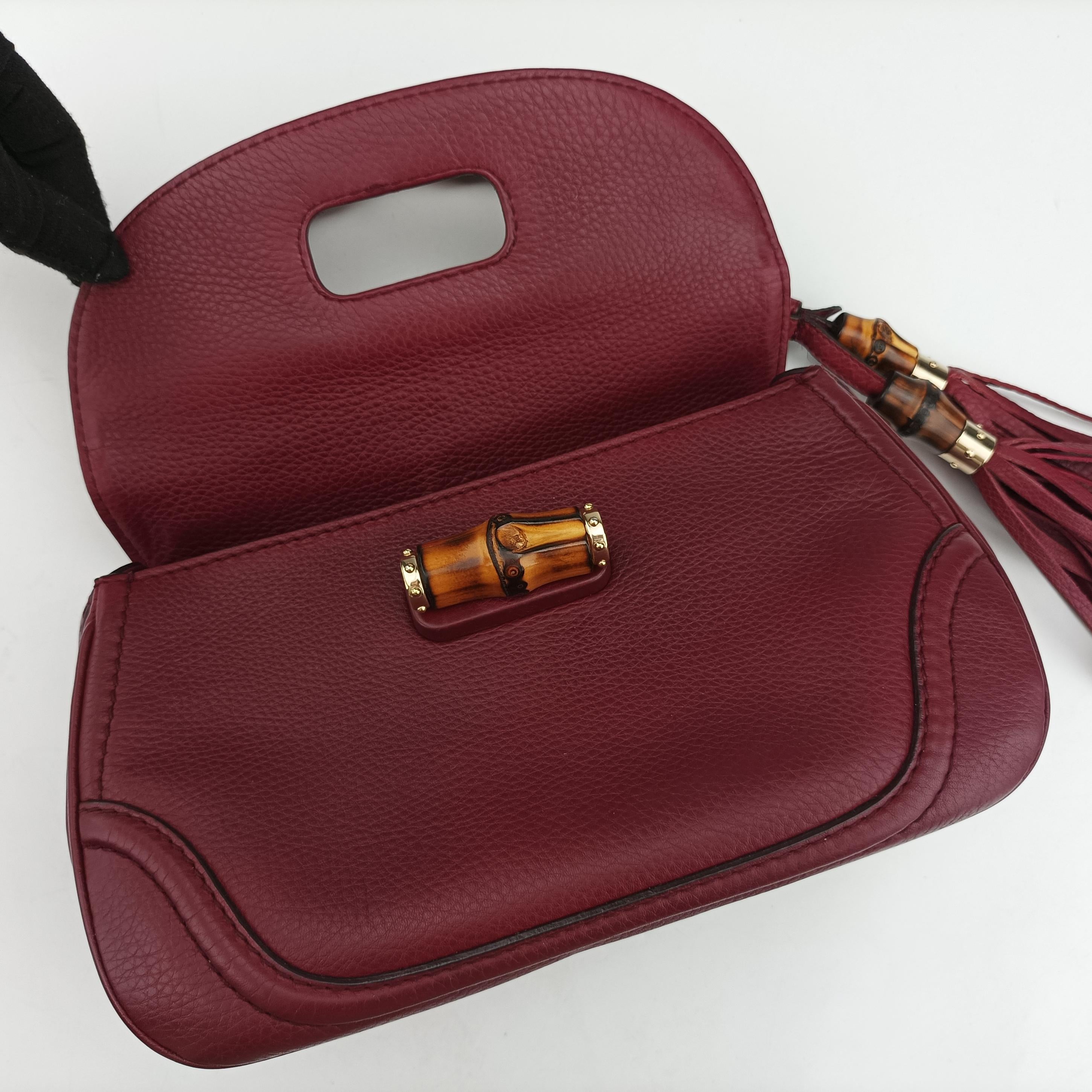 New Bamboo Burgundy Leather 254884 H9923019ニューバンブー ワインレッド レザー 254884 H9923019