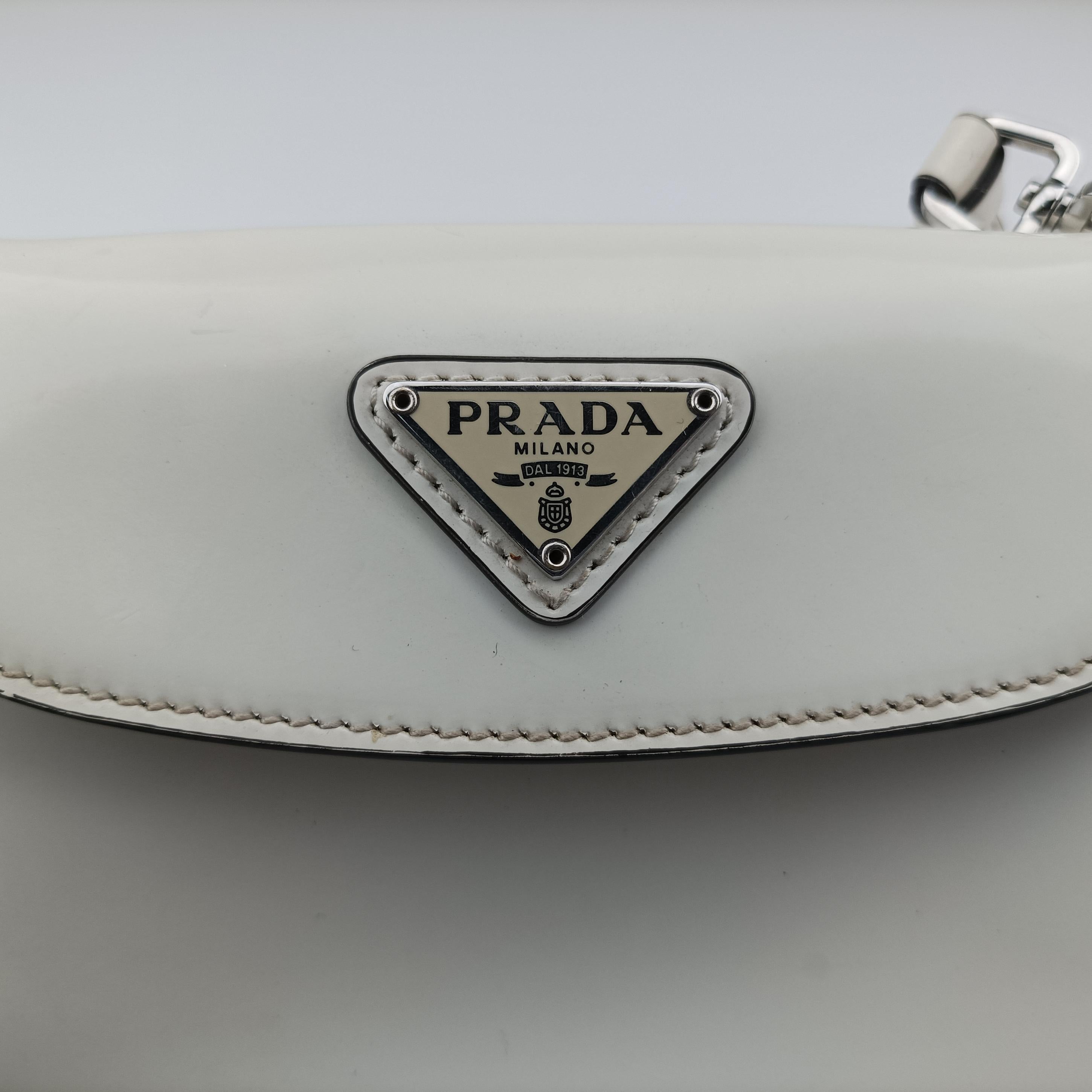 Cleo Flap White Leather 1BH188 7/Dクレオフラップ ホワイト レザー 1BH188 7/D