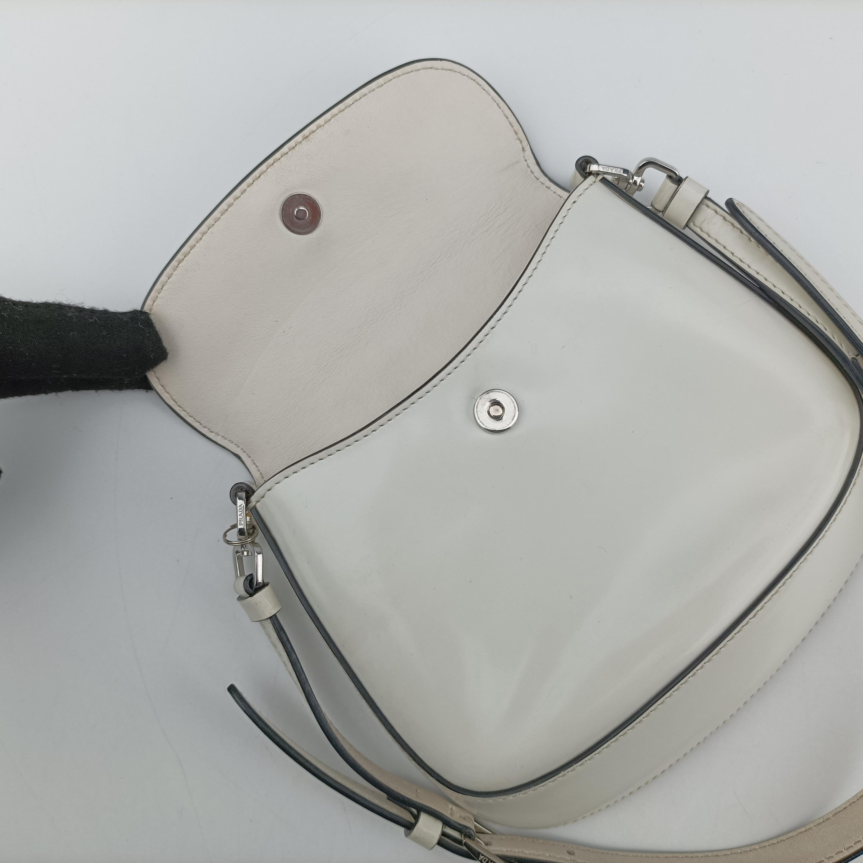 Cleo Flap White Leather 1BH188 7/Dクレオフラップ ホワイト レザー 1BH188 7/D