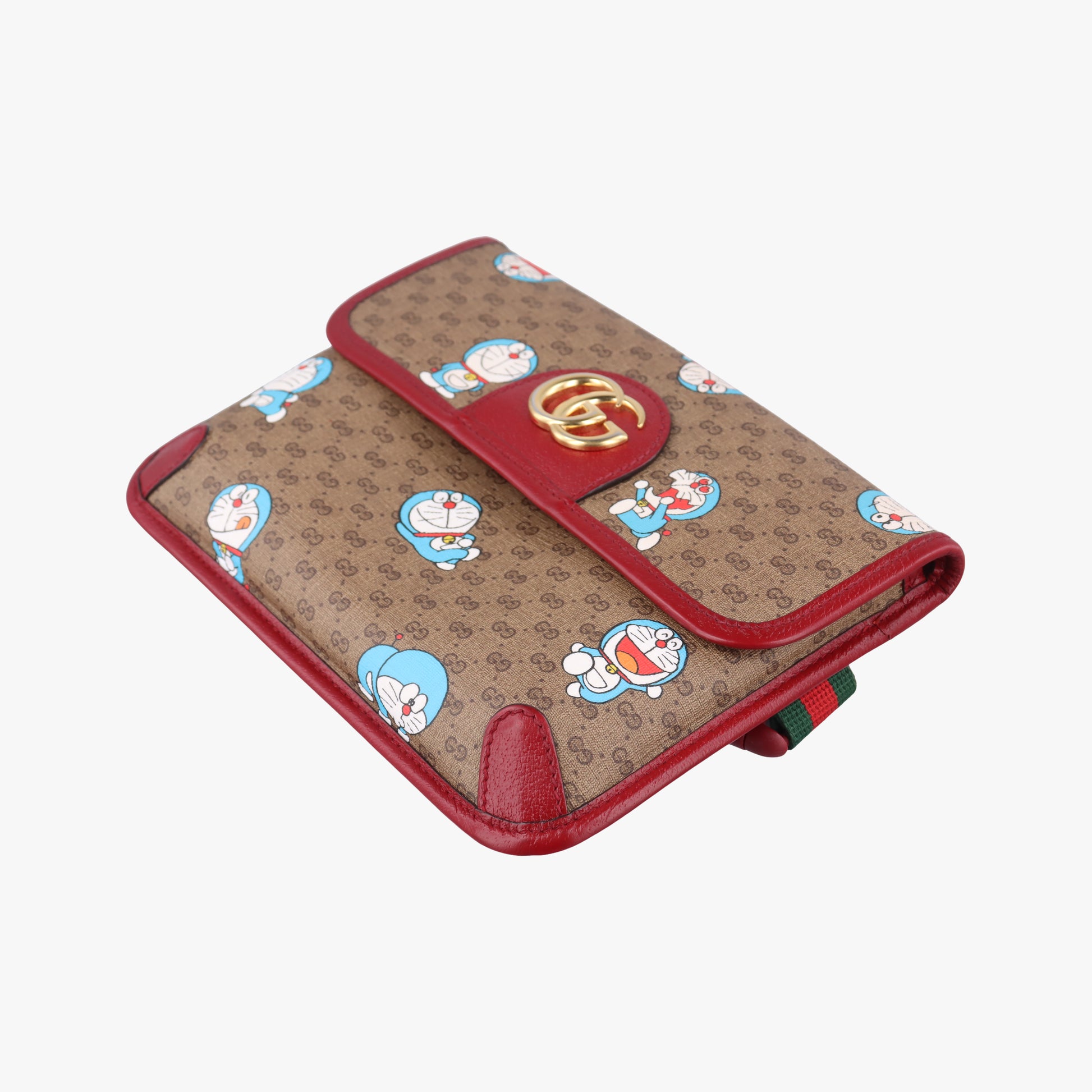 Doraemon collaboration Brown×red PVC coated canvas 647817 F034043463ドラえもん コラボ ブラウン×レッド PVCコーティングキャンバス 647817 F034043463