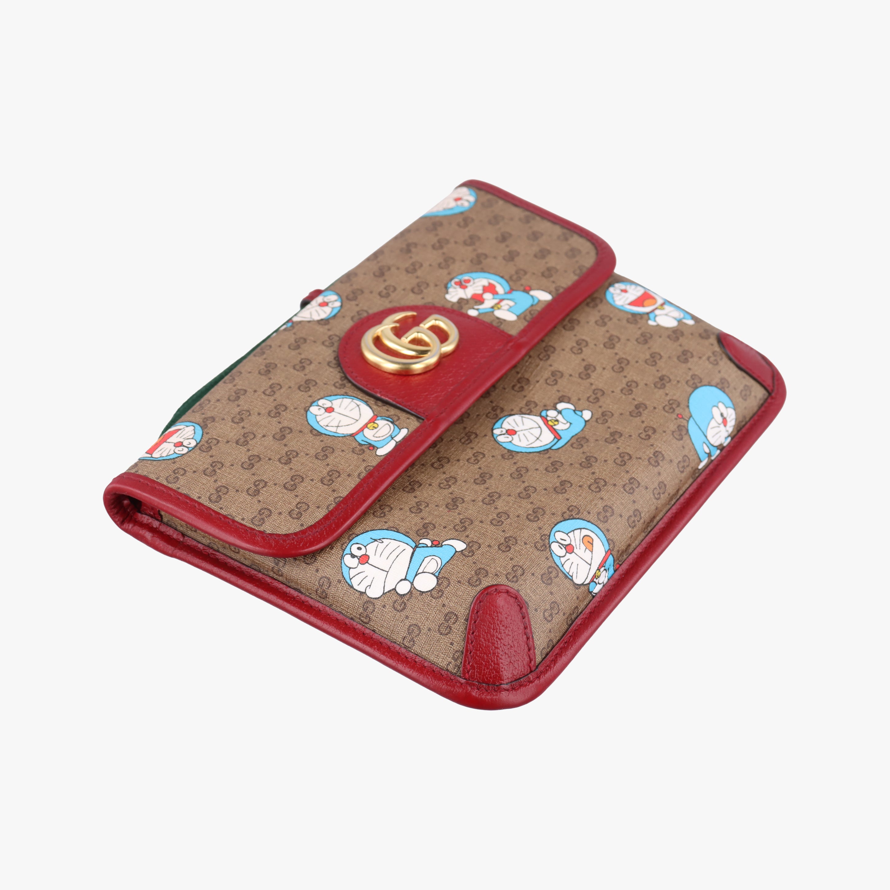 Doraemon collaboration Brown×red PVC coated canvas 647817 F034043463ドラえもん コラボ ブラウン×レッド PVCコーティングキャンバス 647817 F034043463