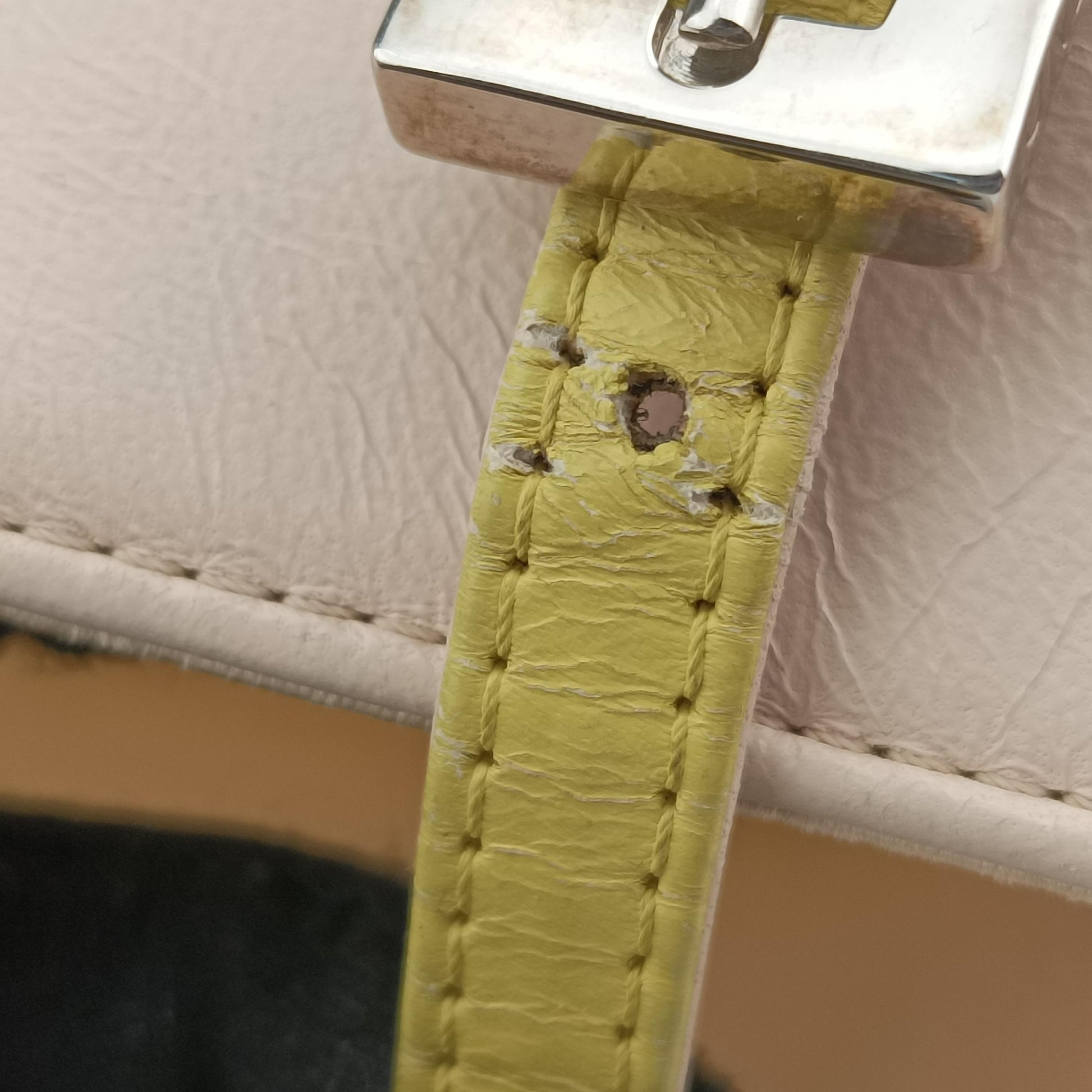 Anna Selleria Beige x Yellow Leather 26790 2394/26790/018アンナセレリア ベージュ×イエロー レザー 26790 2394/26790/018