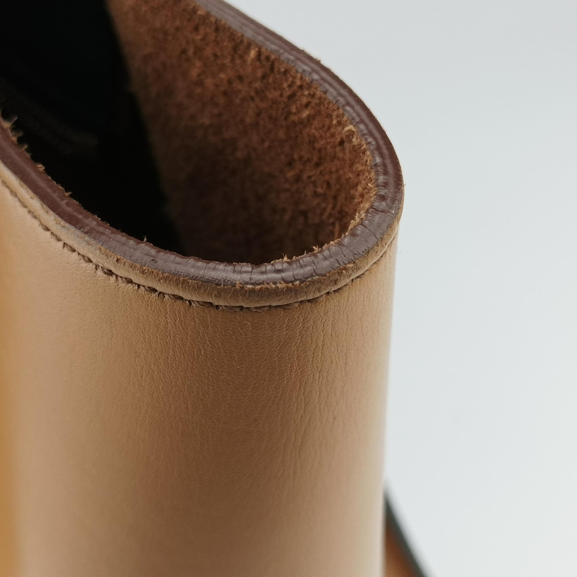 Luggage Mini Shopper Blue×Black×Beige Leather S-CU-4184ラゲージミニショッパー ブルー×ブラック×ベージュ レザー S-CU-4184