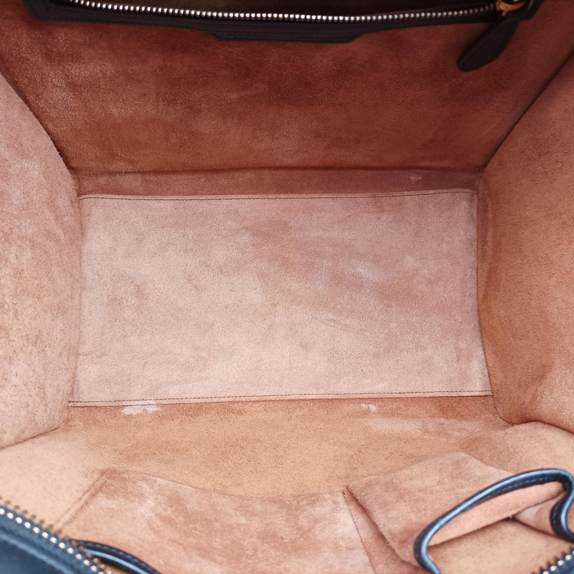 Luggage Mini Shopper Blue×Black×Beige Leather S-CU-4184ラゲージミニショッパー ブルー×ブラック×ベージュ レザー S-CU-4184