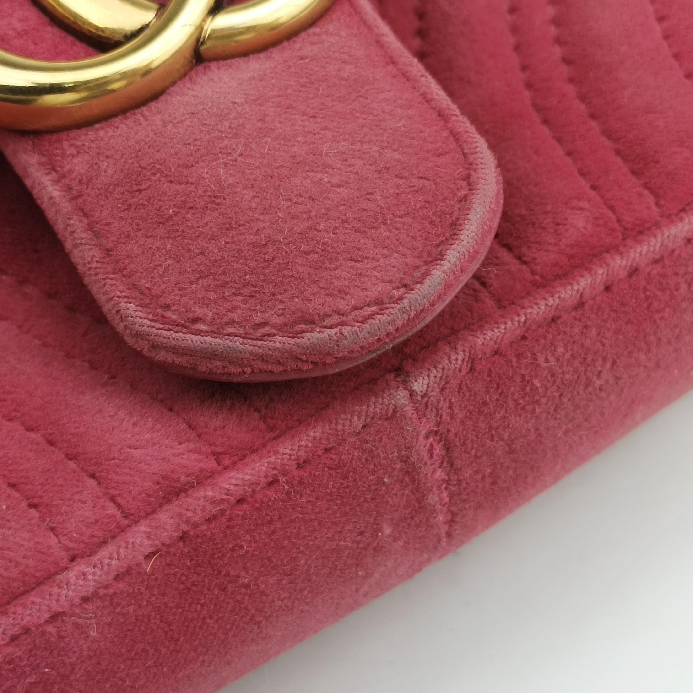 GG Marmont Pink velour 446744 A022312611GGマーモント ピンク ベロア 446744 A022312611