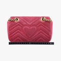 GG Marmont Pink velour 446744 A022312611GGマーモント ピンク ベロア 446744 A022312611