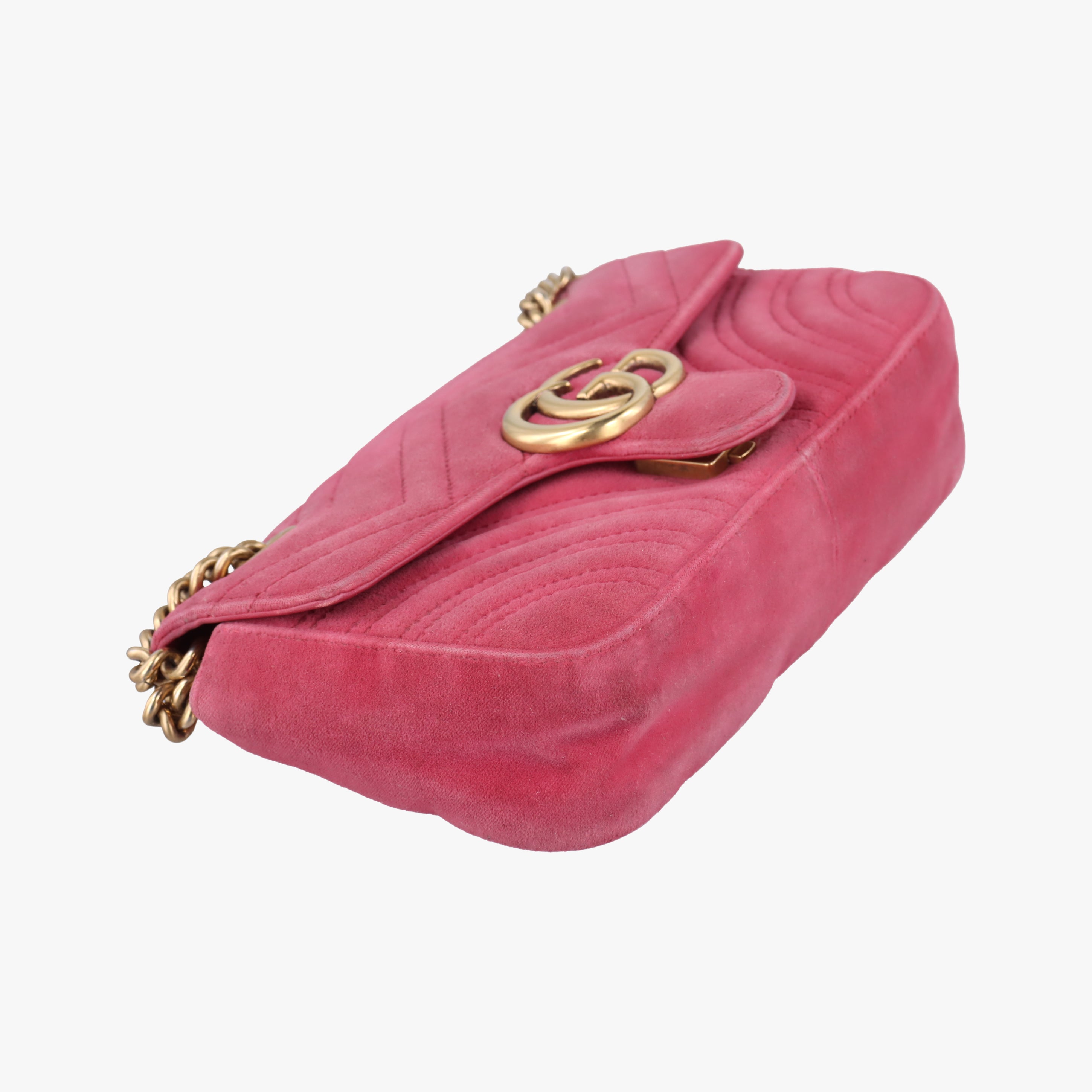 GG Marmont Pink velour 446744 A022312611GGマーモント ピンク ベロア 446744 A022312611