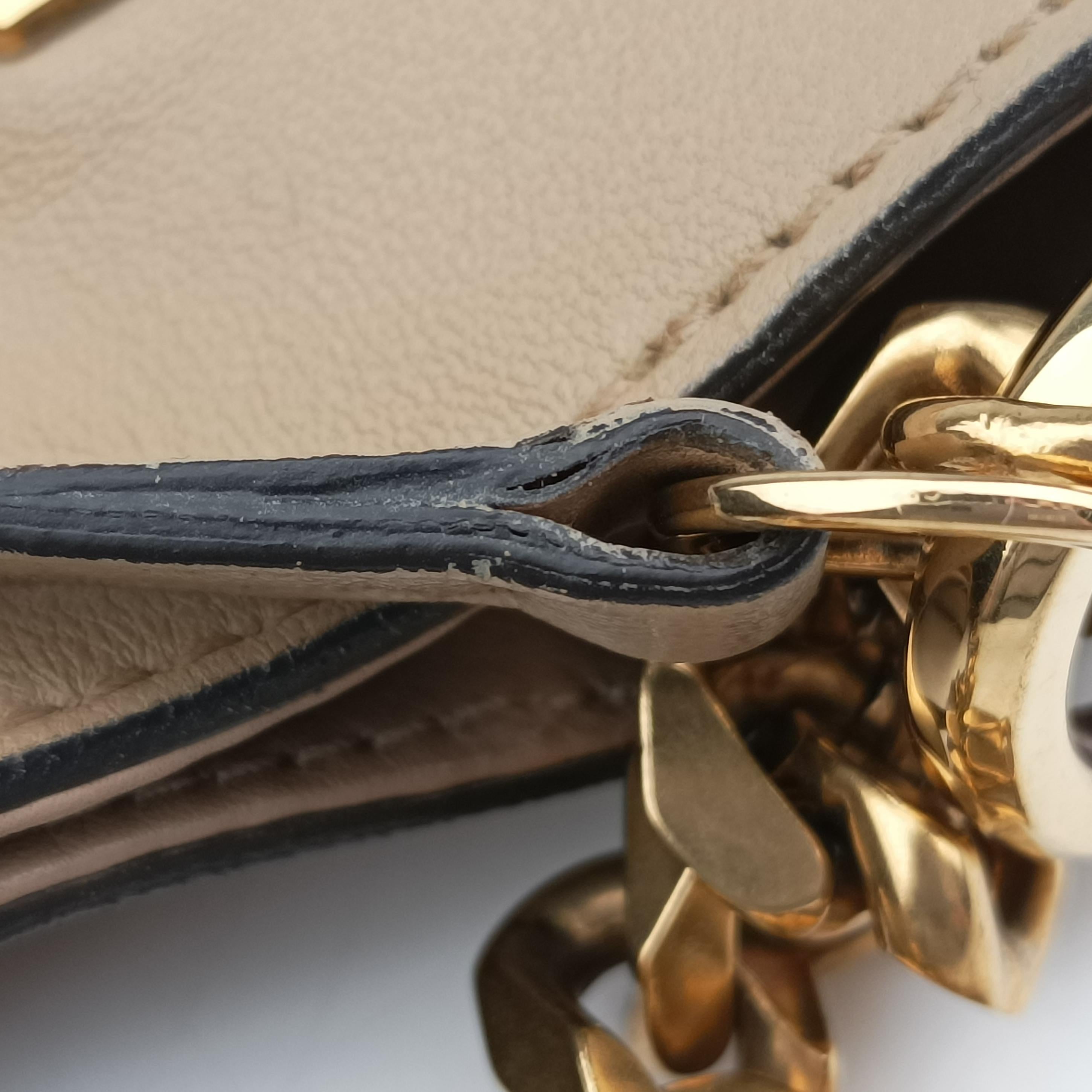 Large 1970 beige Leather 290681 C0002420ラージ 1970 ベージュ レザー 290681 C0002420