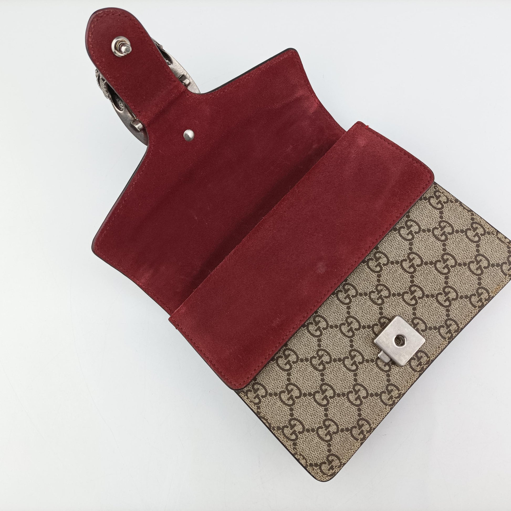 Dionysus beige×red×multicolor PVC coated canvas 421970 G025238917ディオニュソス ベージュ×レッド×マルチカラー PVCコーティングキャンバス 421970 G025238917