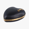 Love box heart Black Leather 466212 BCI466212.0918ラブボックス ハート型 ブラック レザー 466212 BCI466212.0918
