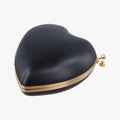 Love box heart Black Leather 466212 BCI466212.0918ラブボックス ハート型 ブラック レザー 466212 BCI466212.0918