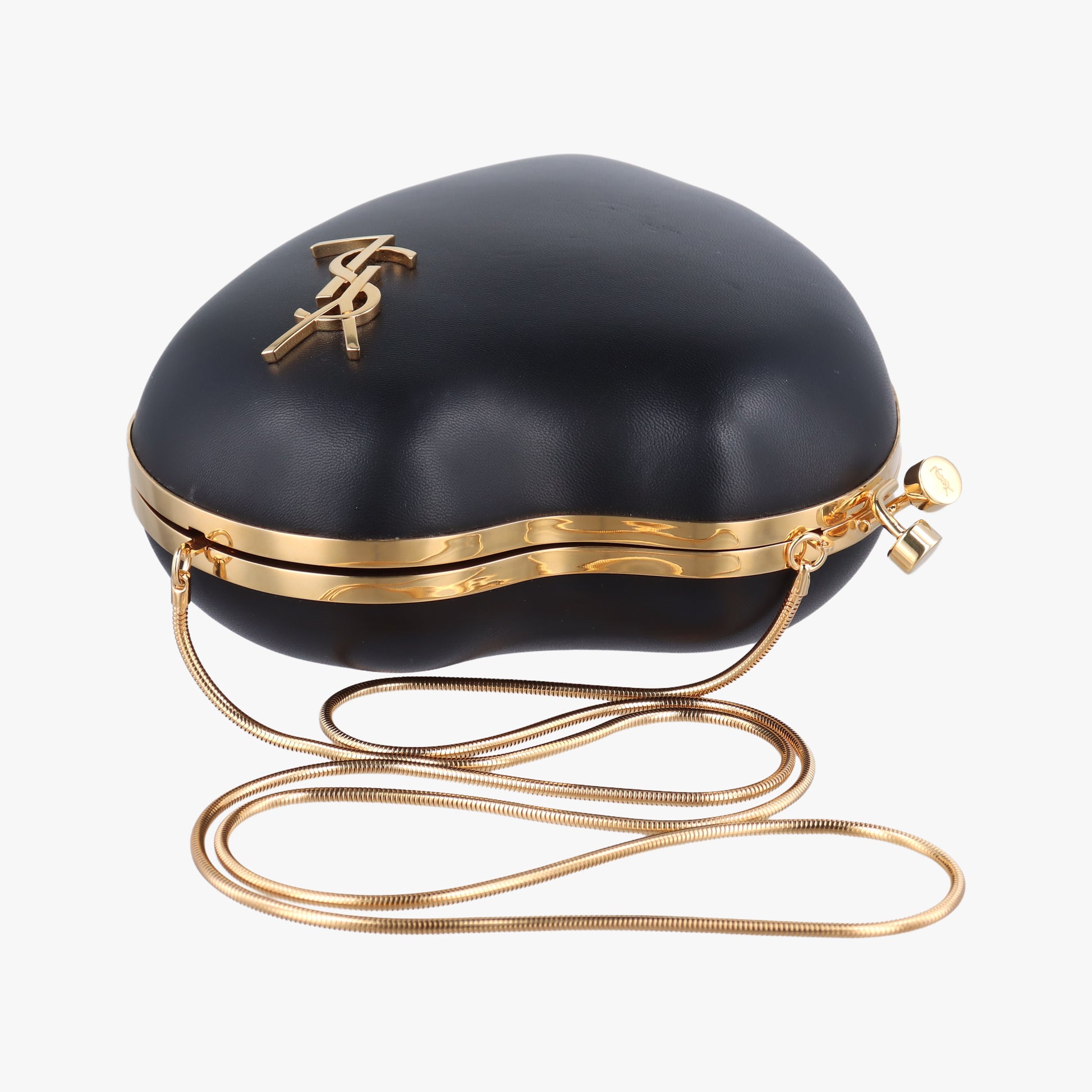 Love box heart Black Leather 466212 BCI466212.0918ラブボックス ハート型 ブラック レザー 466212 BCI466212.0918