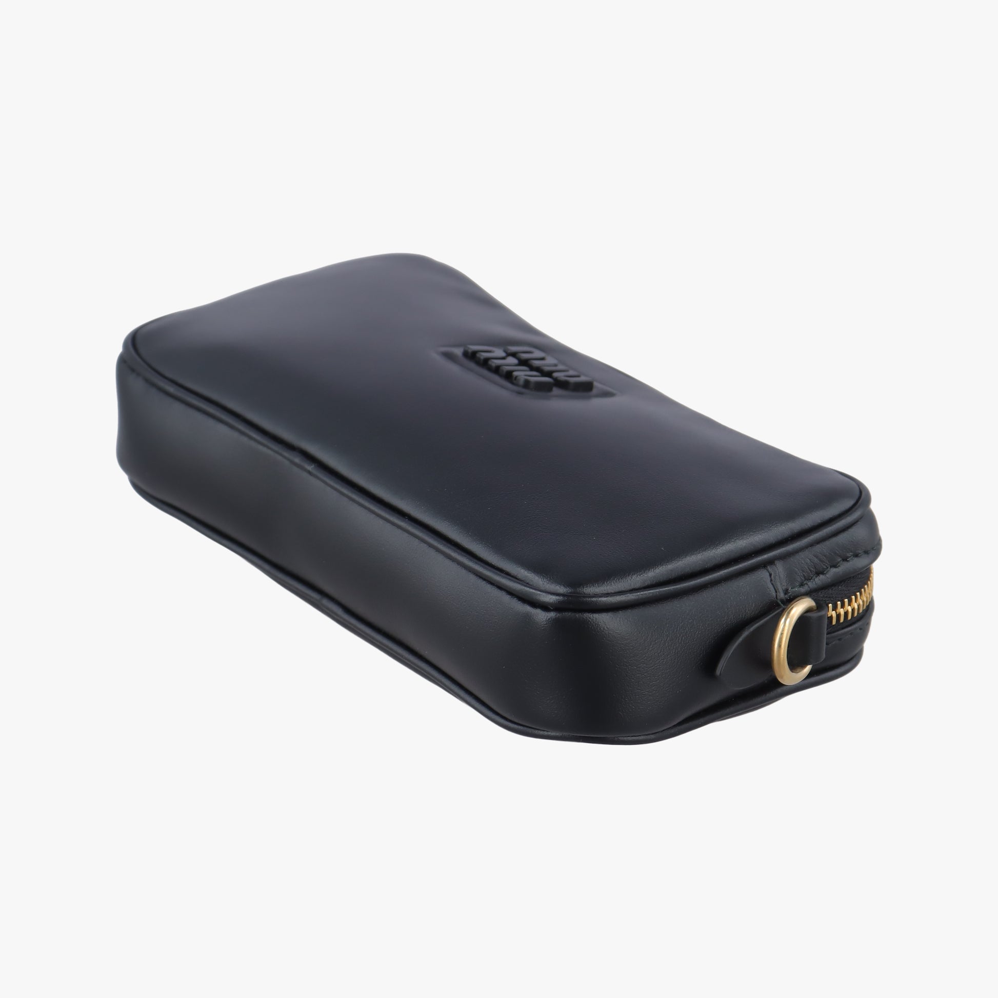 logo Black leather 58ロゴ ブラック レザー 58