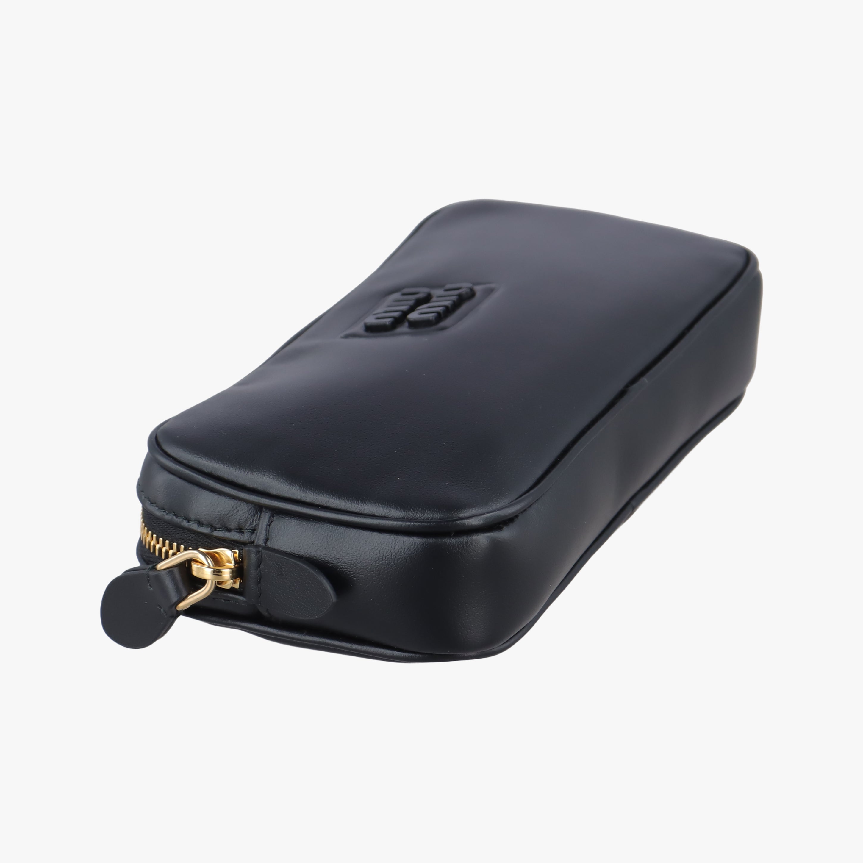 logo Black leather 58ロゴ ブラック レザー 58