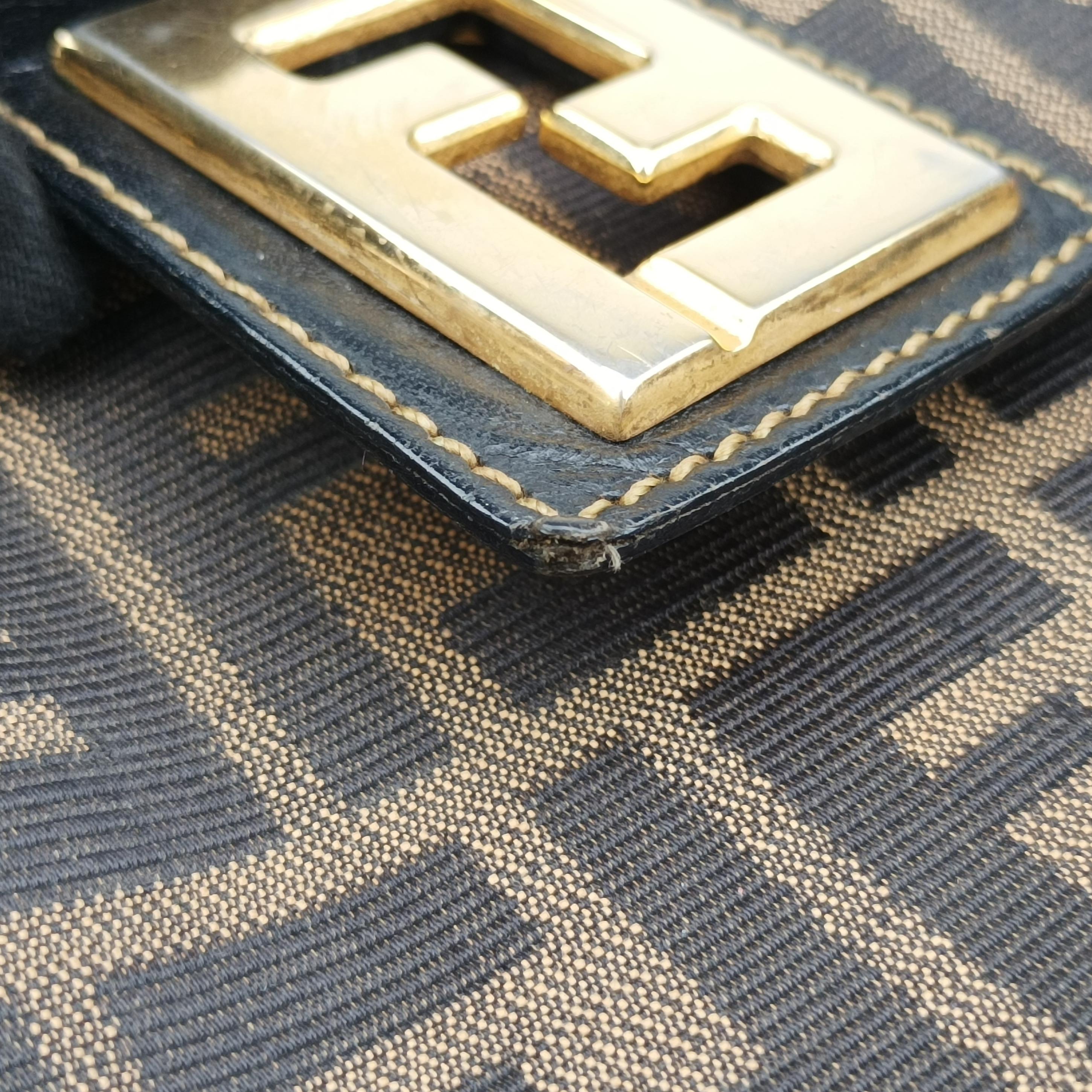 Zucca pattern Mamma Bucket Brown canvas x leather 15081 4 15081/0 8ズッカ柄 マンマバケット ブラウン キャンバス×レザー 15081 4 15081/0 8