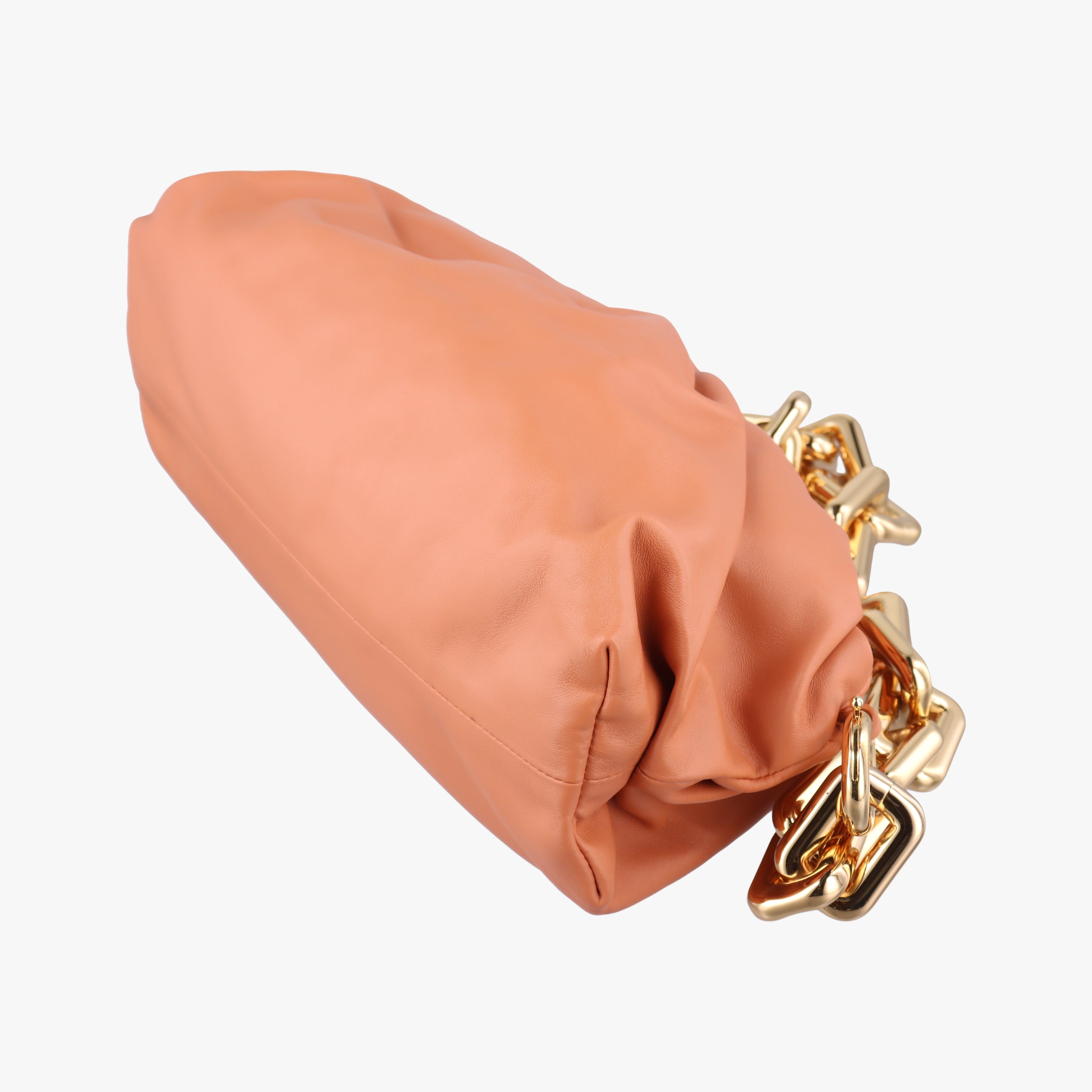 THE Chain Pouch Brown lambskin B09072901Jザ チェーン ポーチ ブラウン系 ラムスキン B09072901J