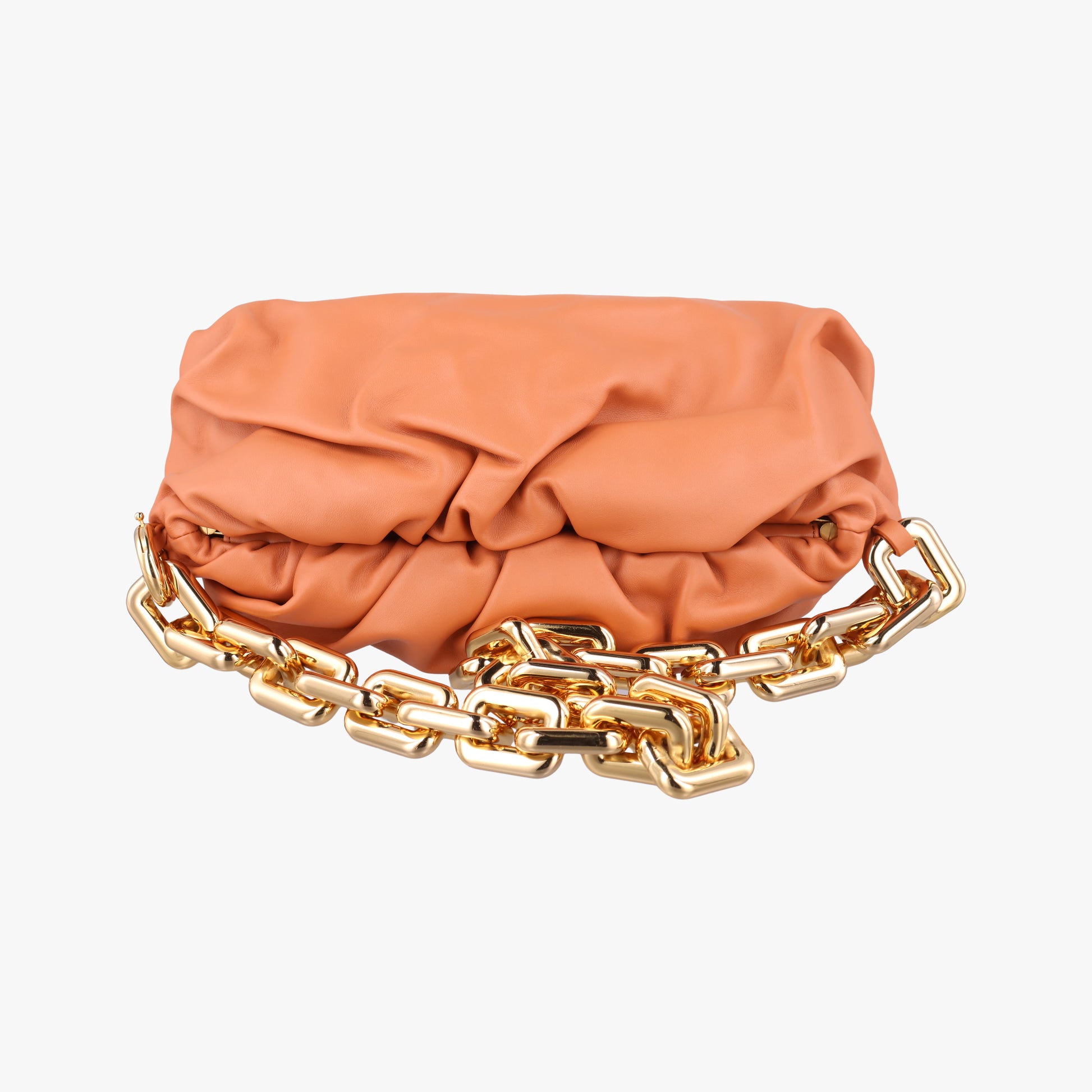 THE Chain Pouch Brown lambskin B09072901Jザ チェーン ポーチ ブラウン系 ラムスキン B09072901J