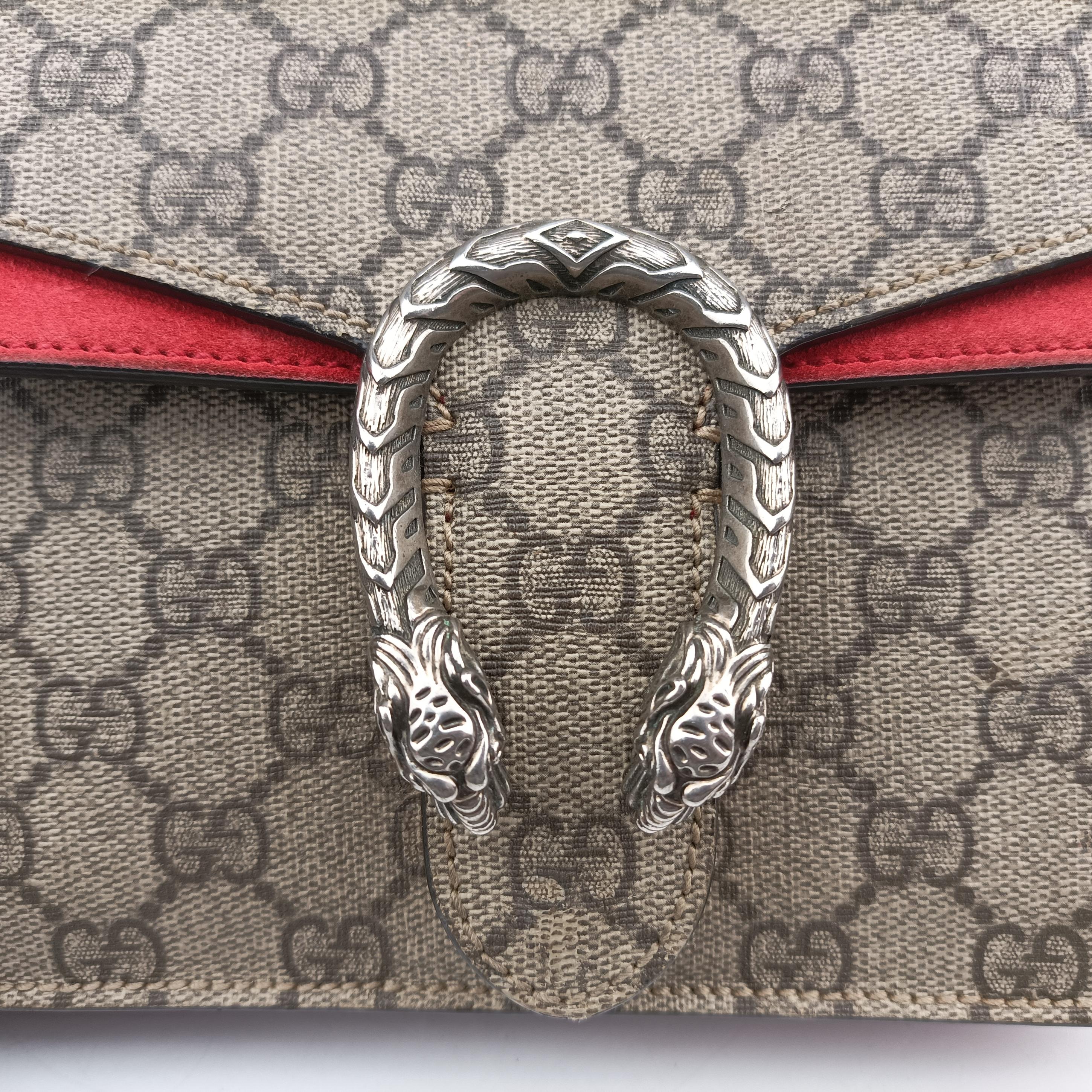 Dionysus beige×red PVC coated canvas 421970 H029605464ディオニュソス ベージュ×レッド PVCコーティングキャンバス 421970 H029605464