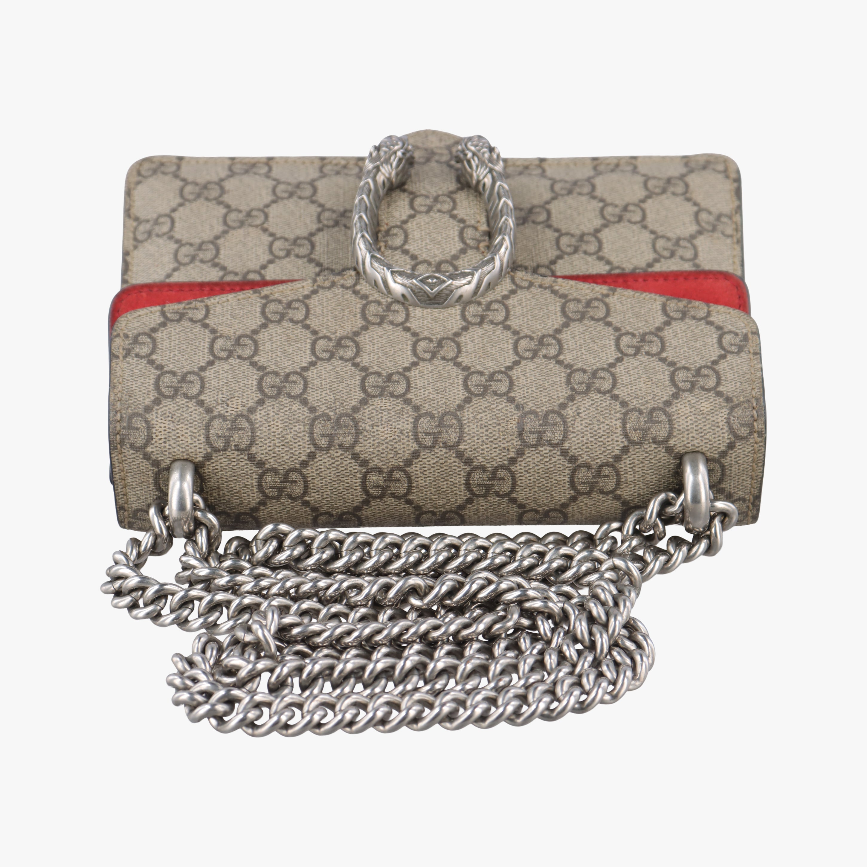 Dionysus beige×red PVC coated canvas 421970 H029605464ディオニュソス ベージュ×レッド PVCコーティングキャンバス 421970 H029605464