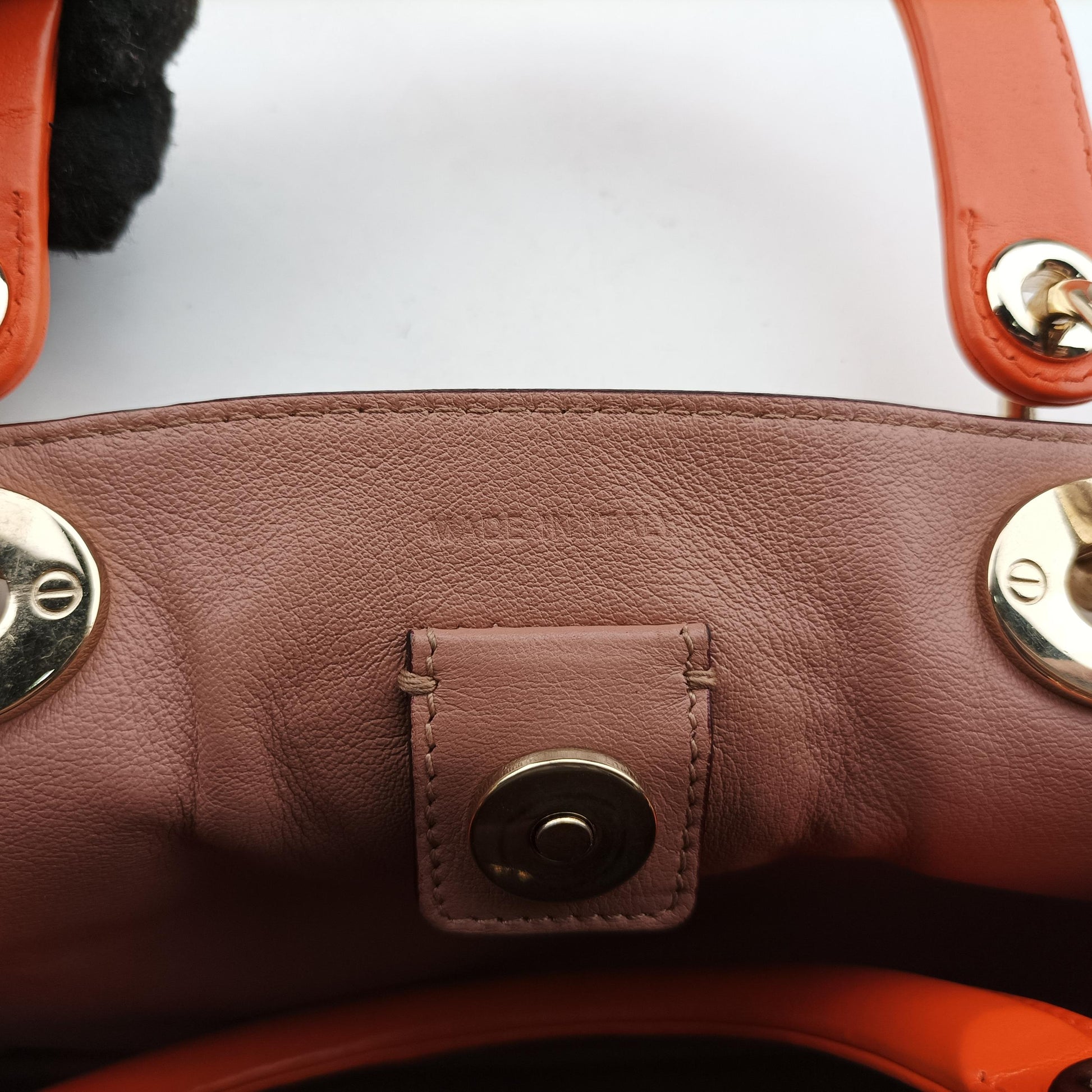 Diorissimo Orange Leather 19-MA-0172ディオリッシモ オレンジ レザー 19-MA-0172