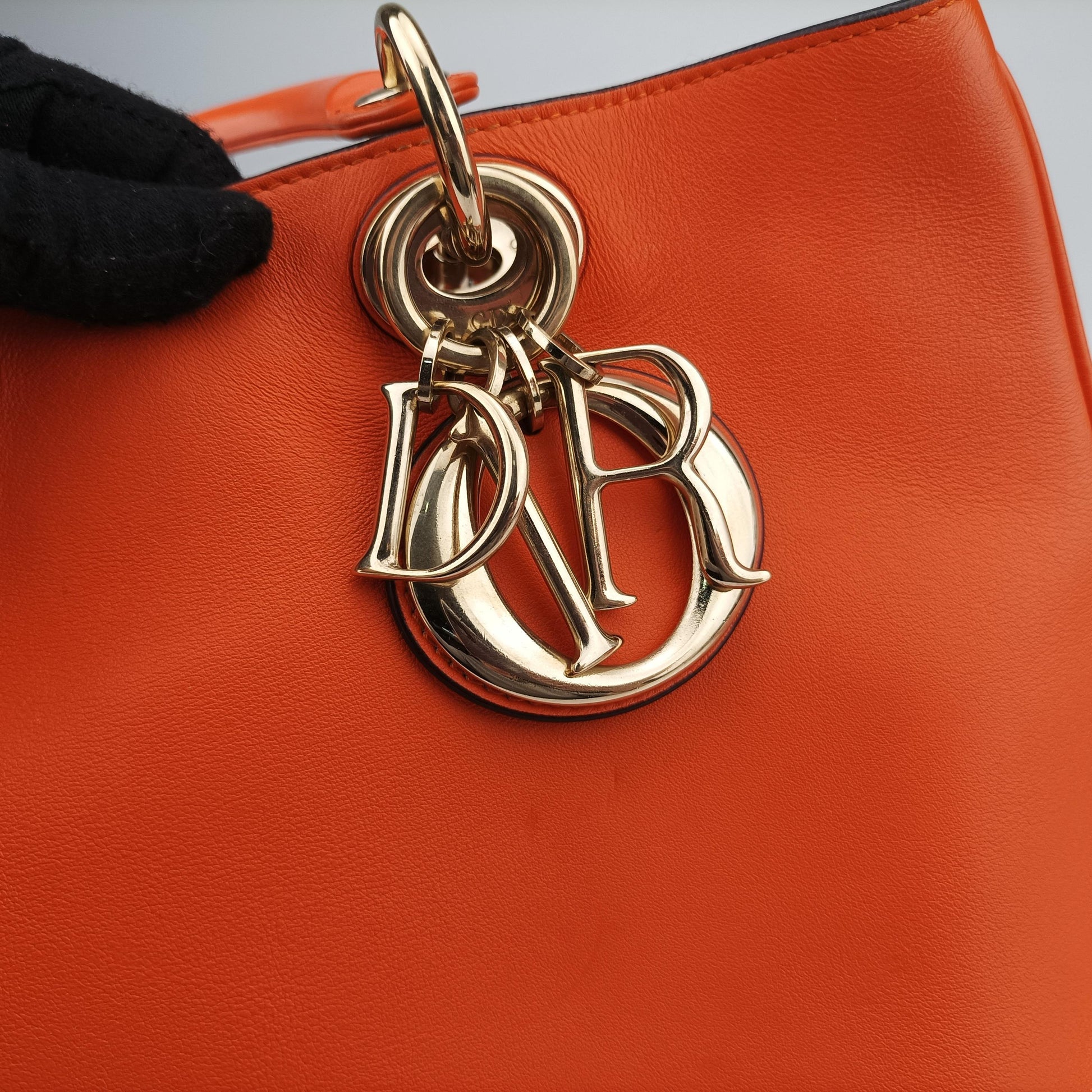 Diorissimo Orange Leather 19-MA-0172ディオリッシモ オレンジ レザー 19-MA-0172