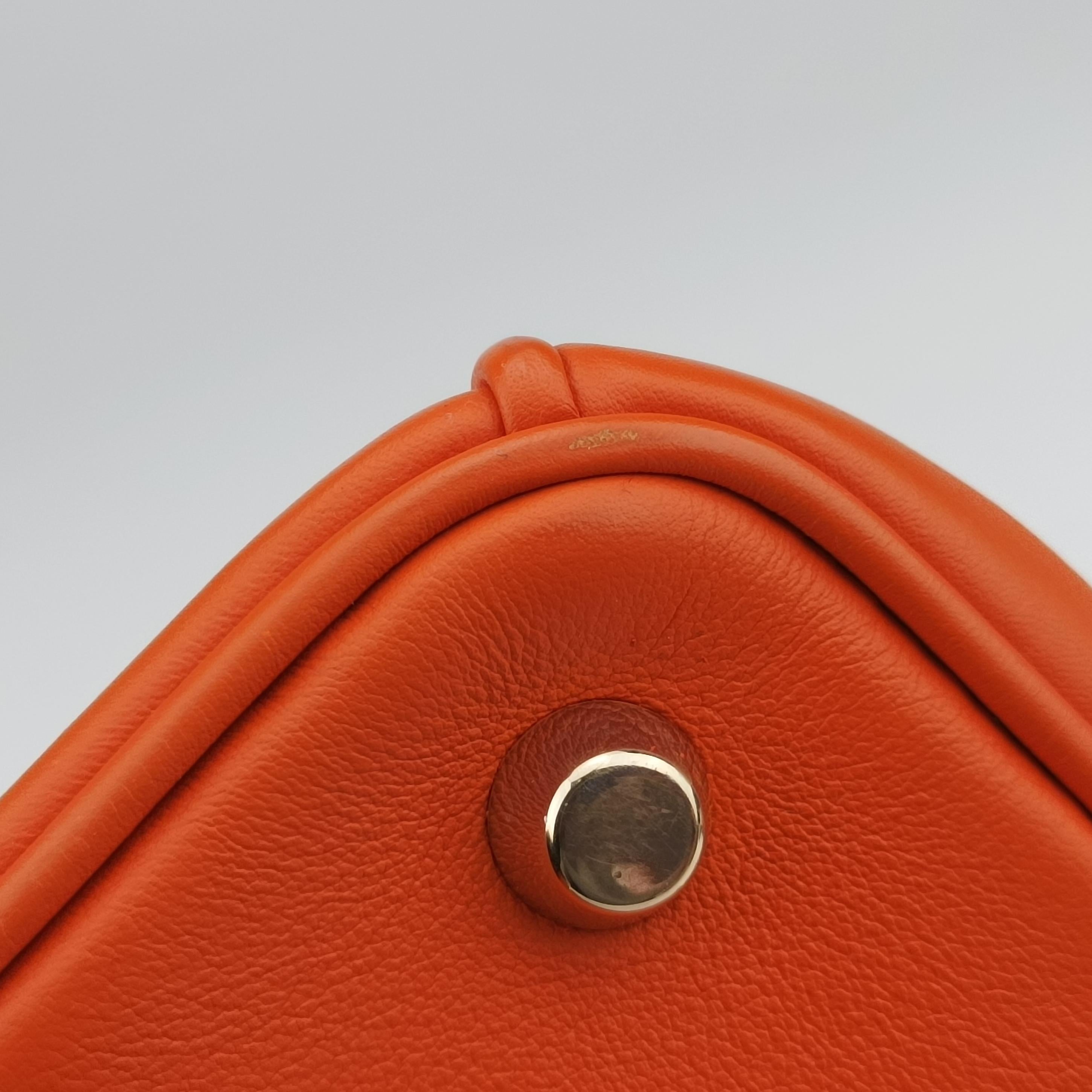 Diorissimo Orange Leather 19-MA-0172ディオリッシモ オレンジ レザー 19-MA-0172