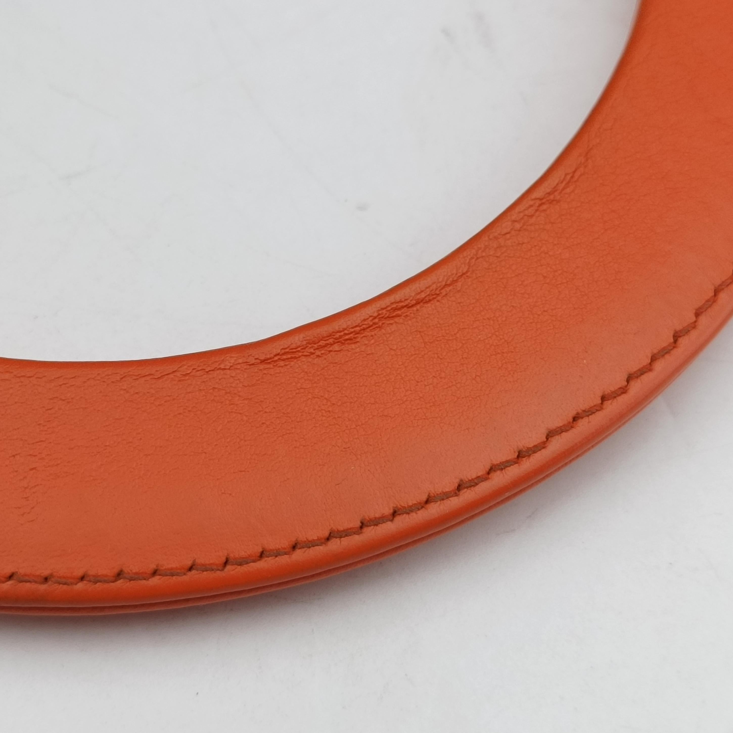 Diorissimo Orange Leather 19-MA-0172ディオリッシモ オレンジ レザー 19-MA-0172