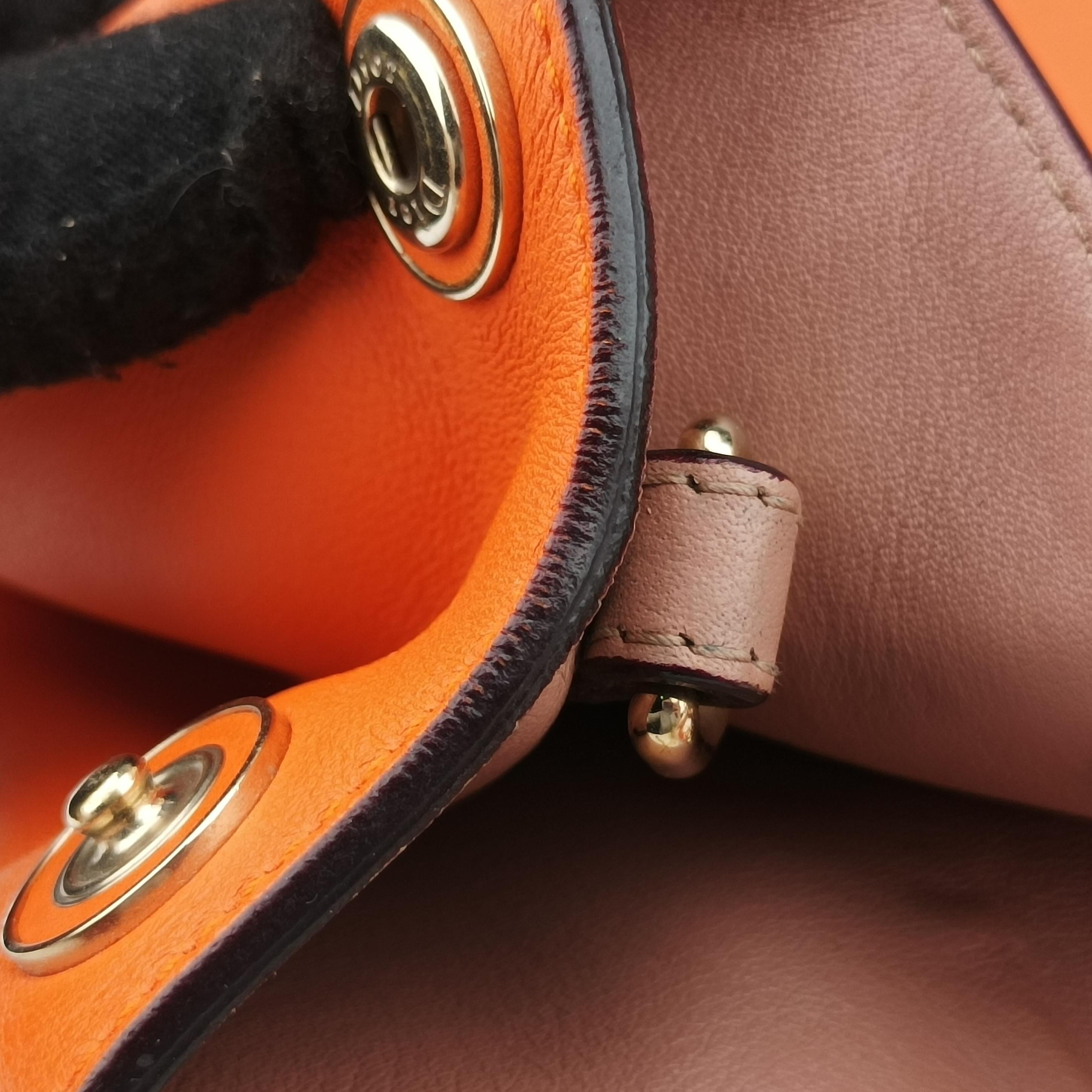 Diorissimo Orange Leather 19-MA-0172ディオリッシモ オレンジ レザー 19-MA-0172