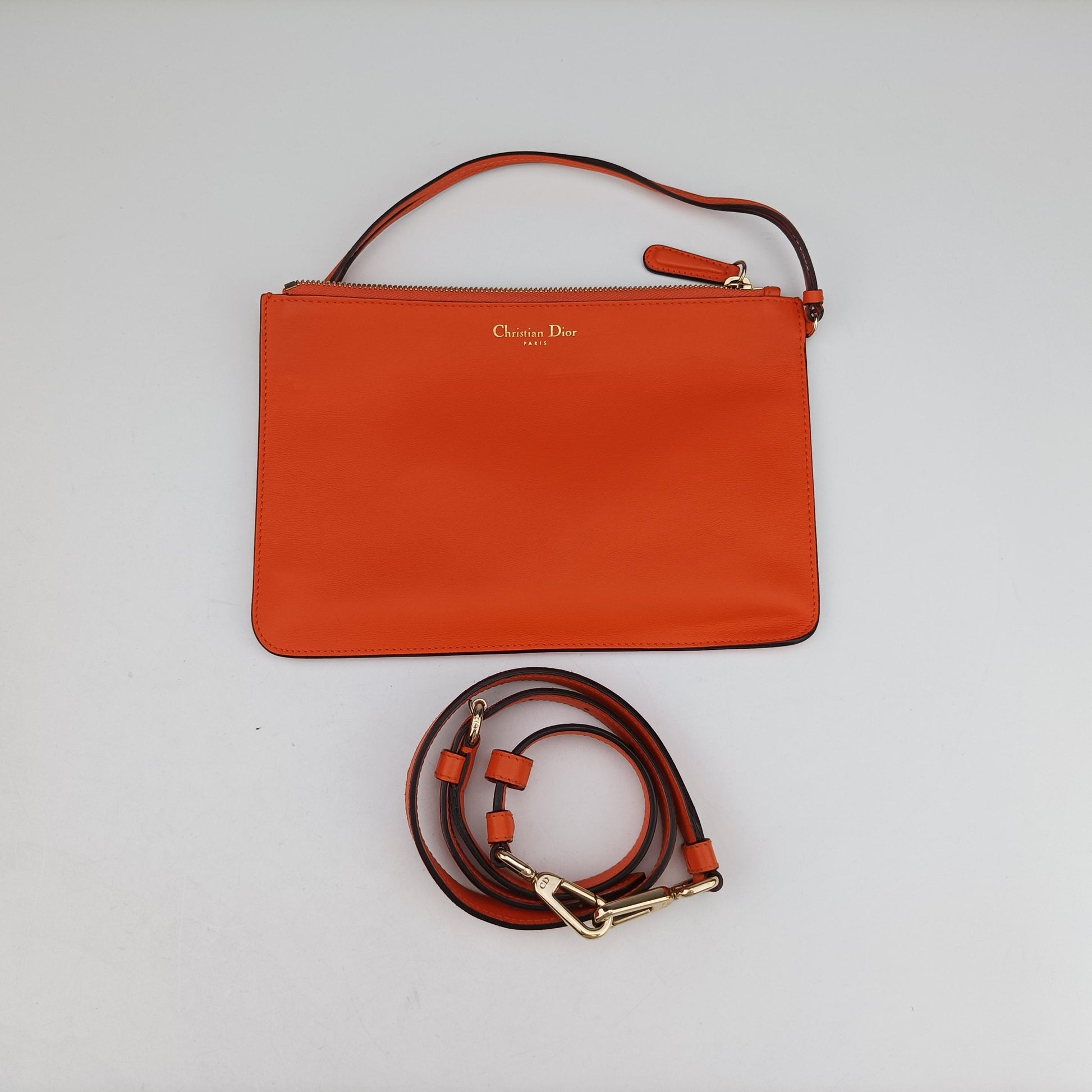 Diorissimo Orange Leather 19-MA-0172ディオリッシモ オレンジ レザー 19-MA-0172
