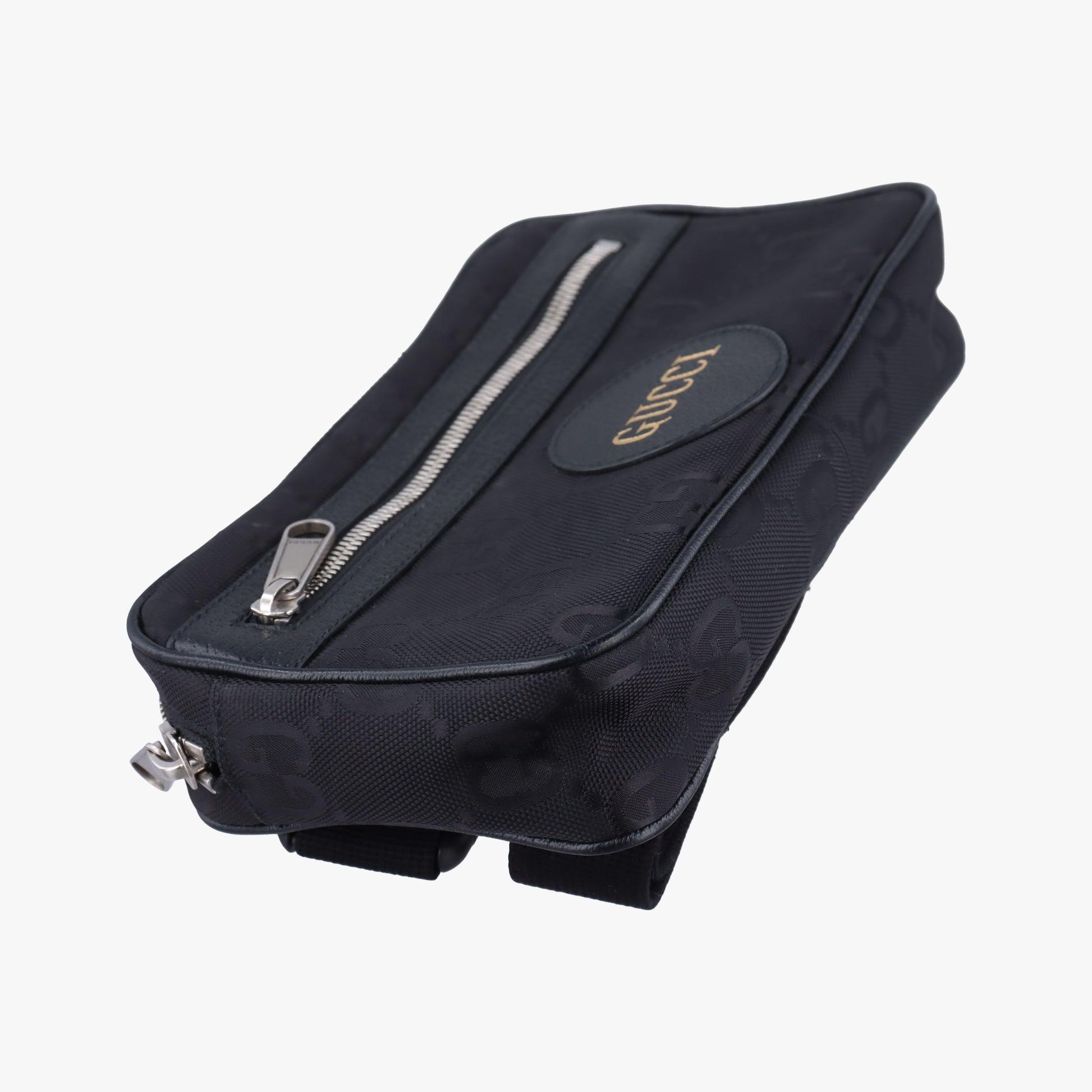 Gucci Off the Grid Belt Bag Black canvas x leather 631341 E040280156グッチ オフ ザ グリッド ベルトバッグ ブラック キャンバス×レザー 631341 E040280156