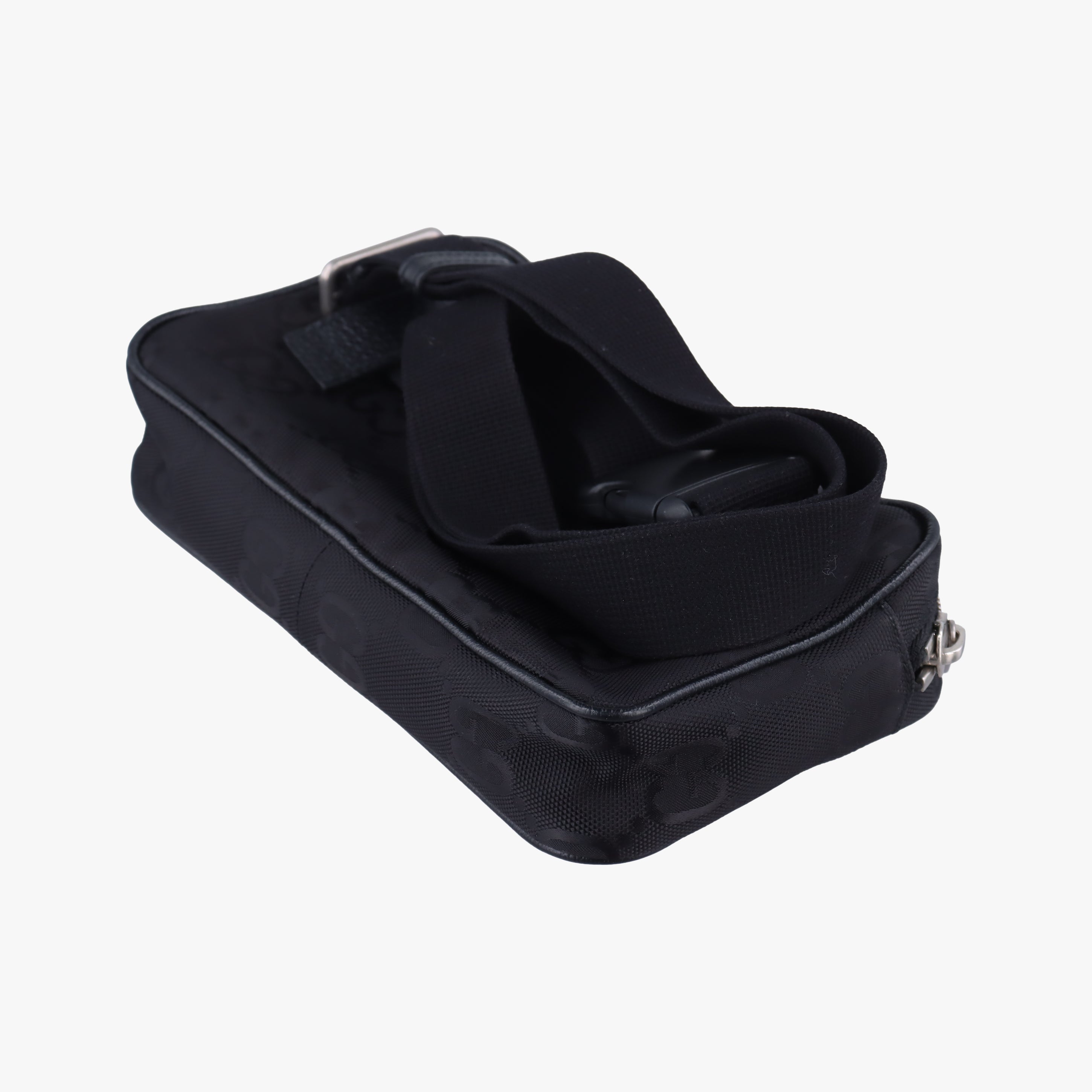 Gucci Off the Grid Belt Bag Black canvas x leather 631341 E040280156グッチ オフ ザ グリッド ベルトバッグ ブラック キャンバス×レザー 631341 E040280156