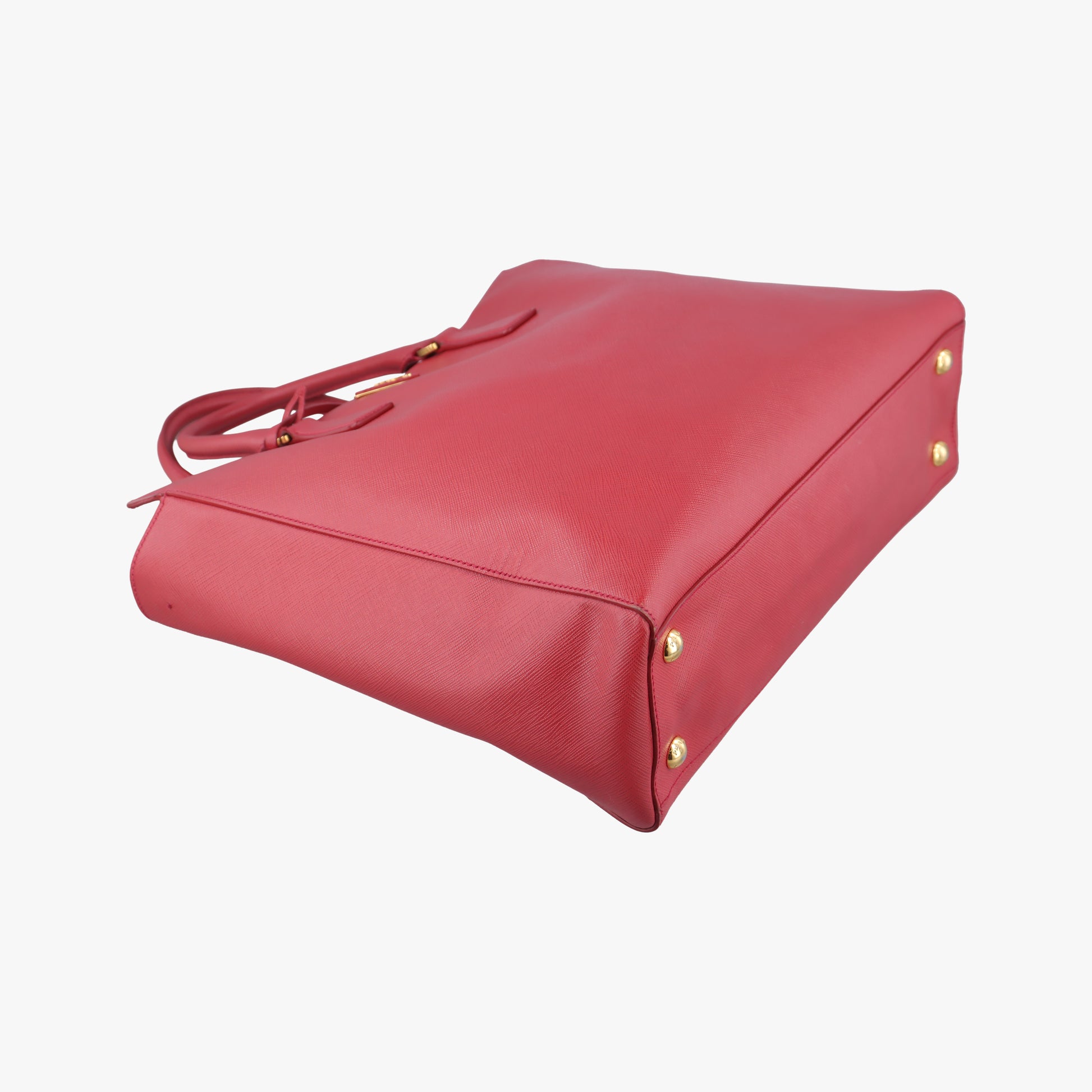 Triangle logo Red SAFFIANO Leather 208三角ロゴ レッド サフィアーノレザー 208