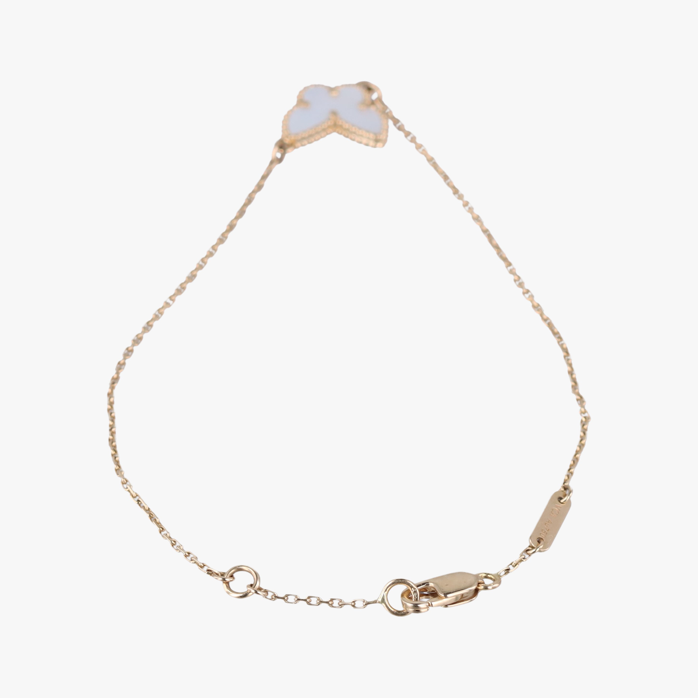 Sweet Alhambra Papillon White×golden AU750 ARF69000 JE489574スウィートアルハンブラ パピヨン ホワイト×ゴールド AU750 ARF69000 JE489574